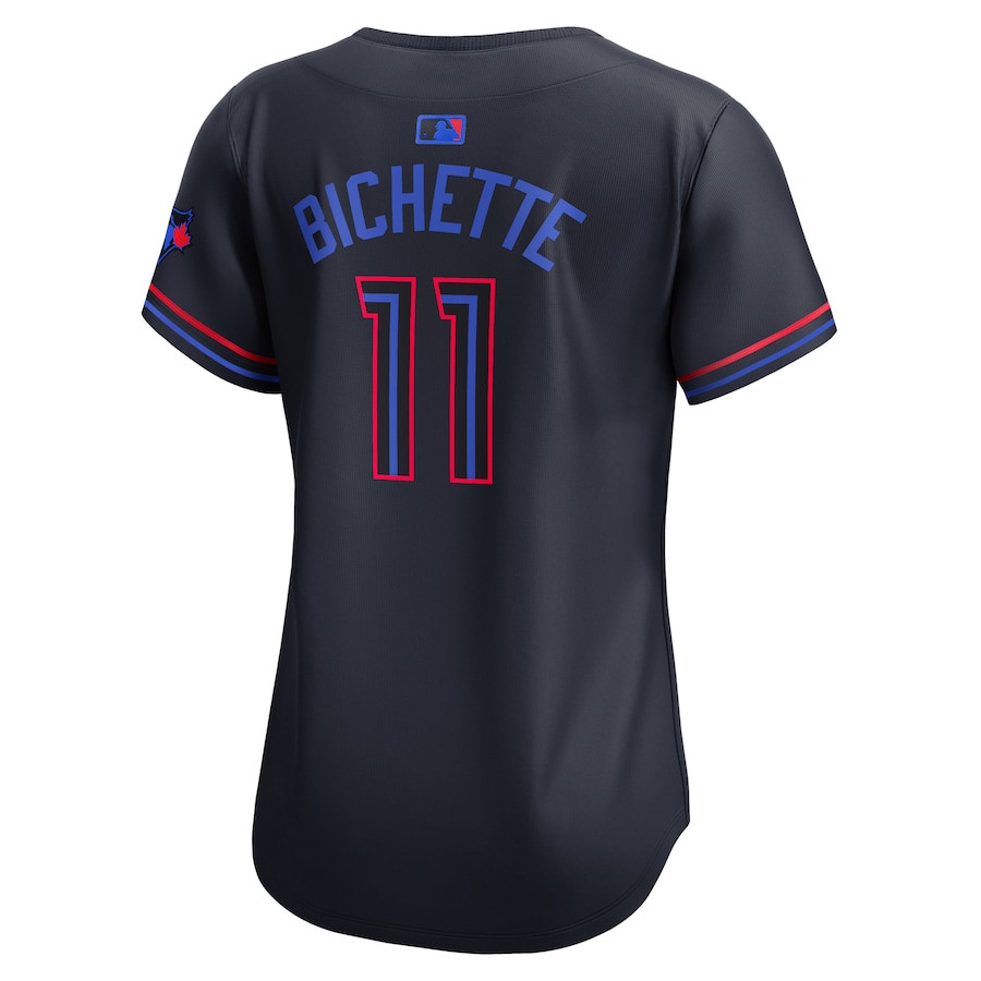 Bo Bichette 11 Toronto Blue Jays 2024 City Connect Limited Navy MLB Jersey Women's