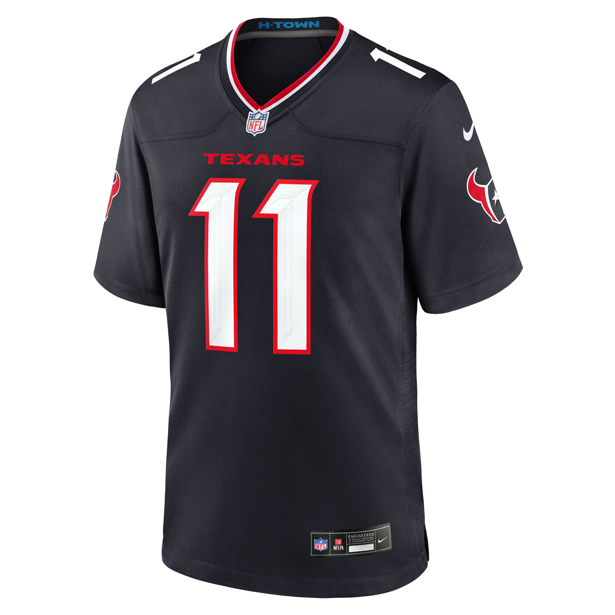 Houston Texans Jeff Okudah Navy Team Game NFL Jersey Men's
