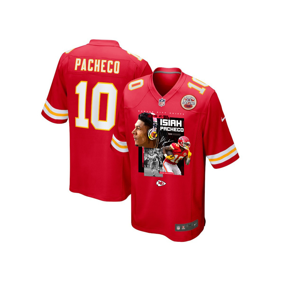 Isiah Pacheco 10 Kansas City Chiefs Pachinko Machine Game Red NFL Jersey Youth