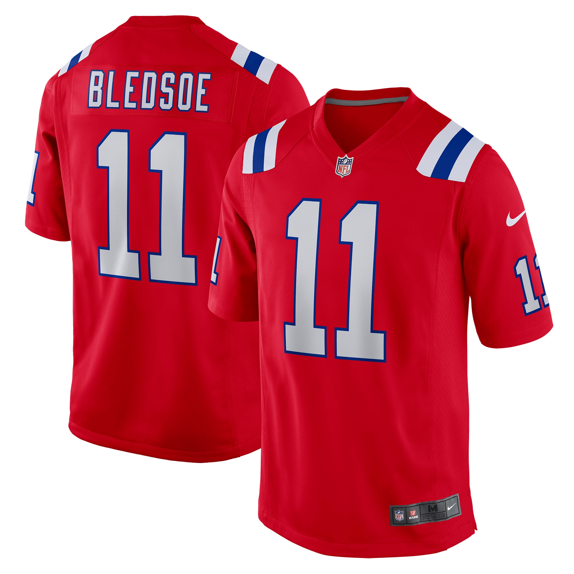 New England Patriots Drew Bledsoe Red Retired Player Alternate Game NFL Jersey Men's