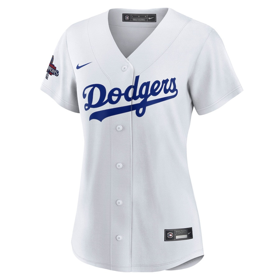 Shohei Ohtani 17 Los Angeles Dodgers 2024 World Series Champions Home Japanese Characters Player White MLB Jersey Women's