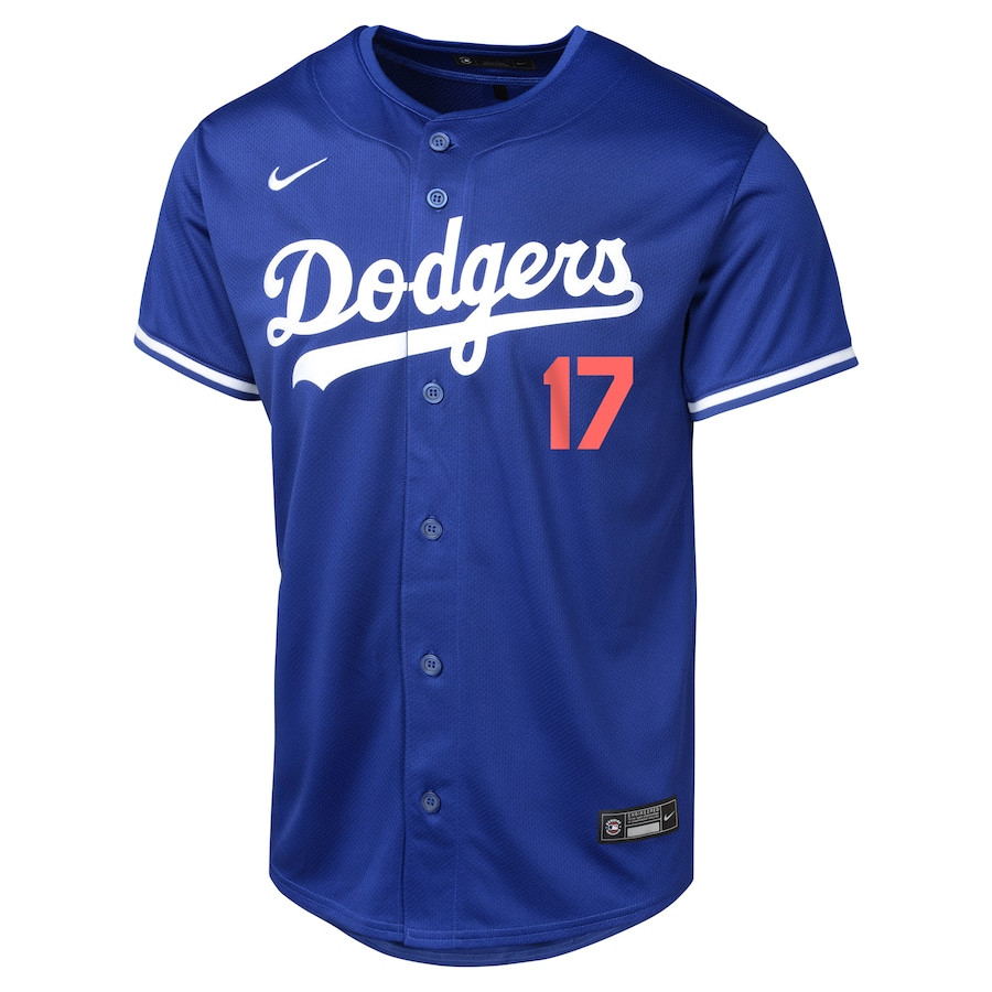 Shohei Ohtani 17 Los Angeles Dodgers Alternate Limited Royal MLB Jersey Youth