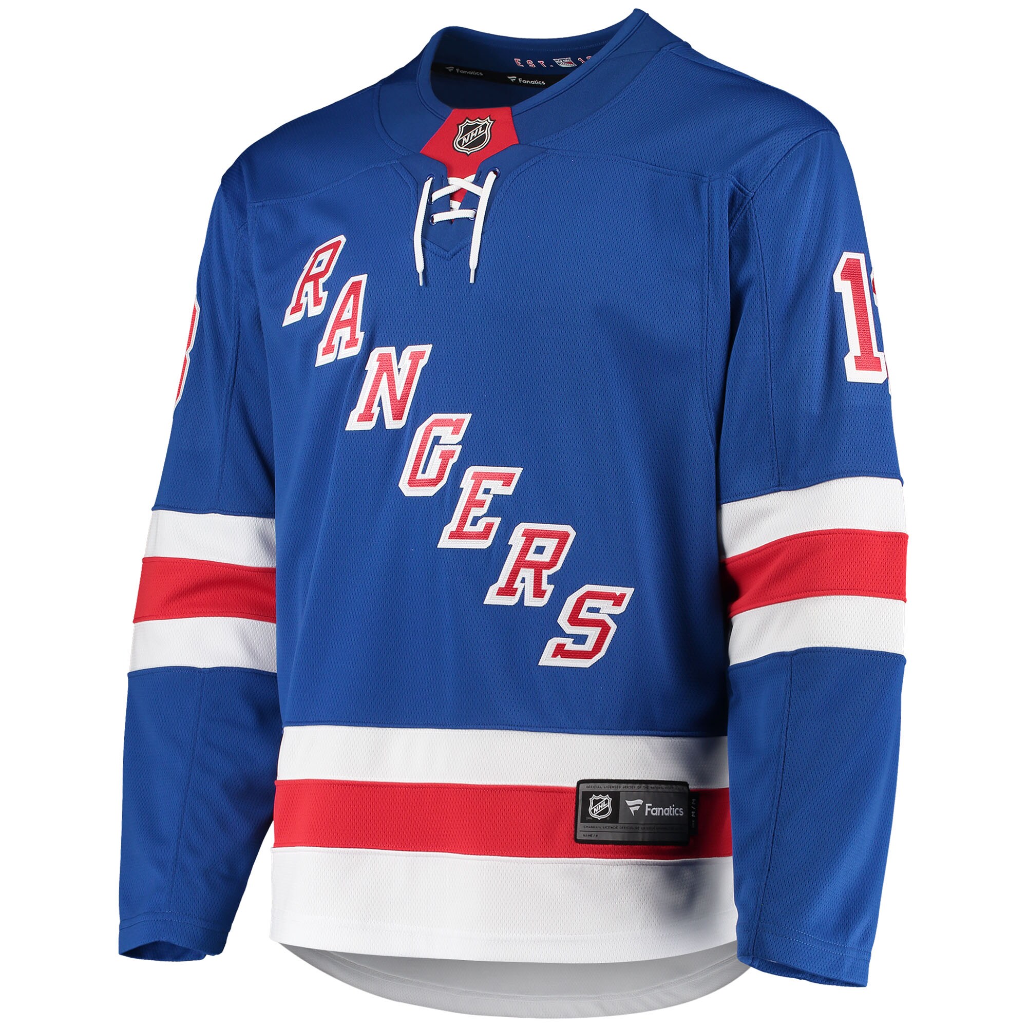 New York Rangers Alexis Lafreni?re Blue Premier Breakaway Player NHL Jersey Men's