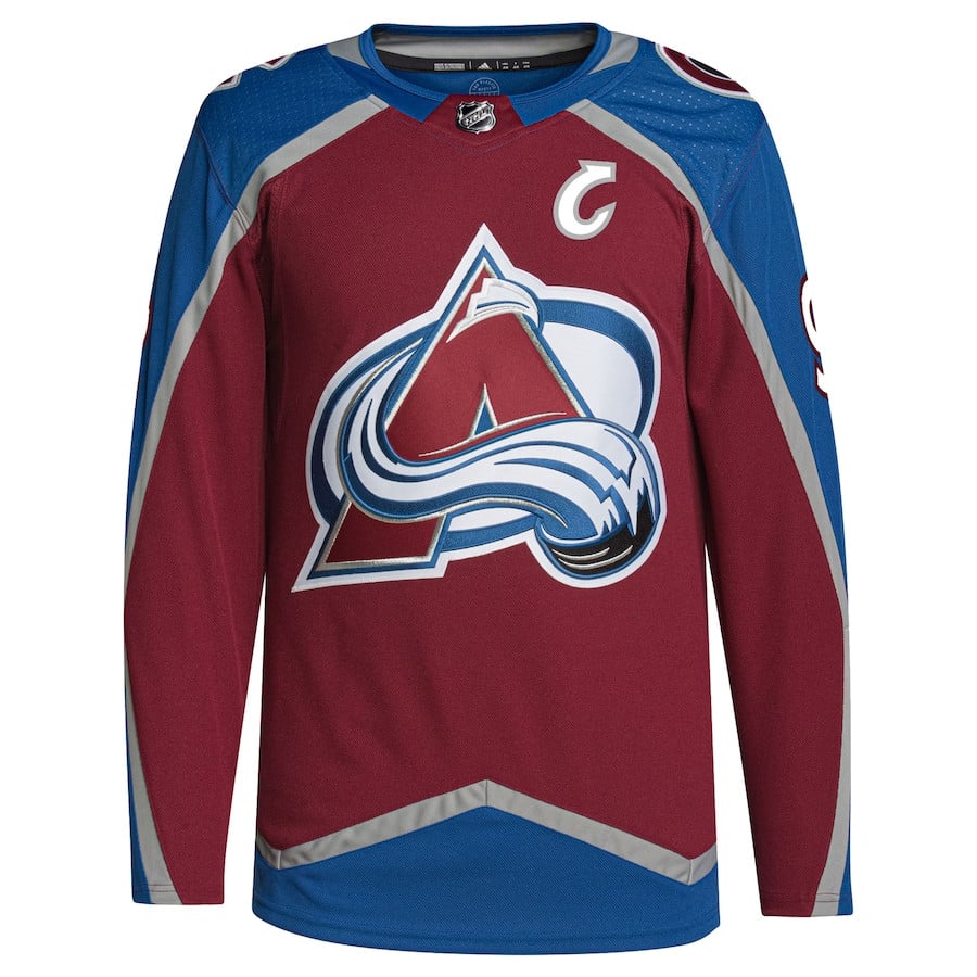 Gabriel Landeskog 92 Colorado Avalanche Primegreen Burgundy NHL Jersey Men's
