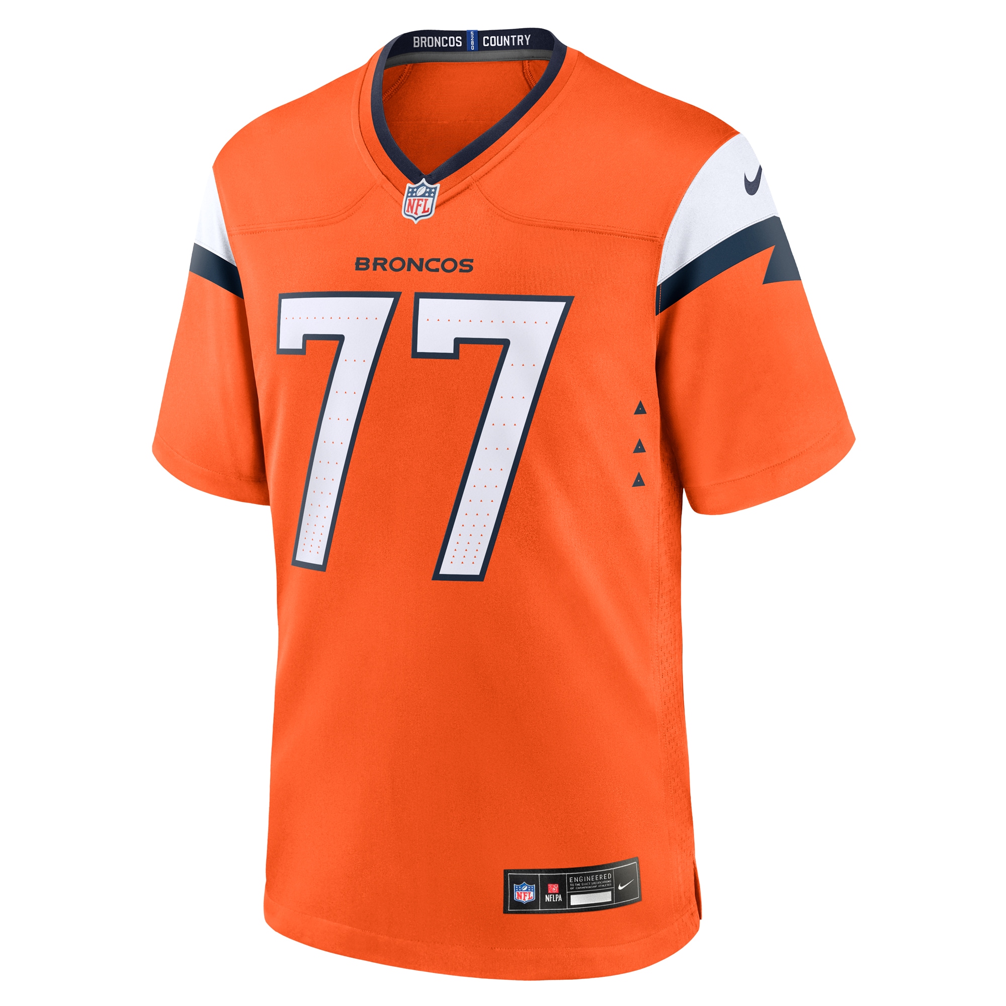 Denver Broncos Quinn Meinerz Orange Team Game NFL Jersey Men's