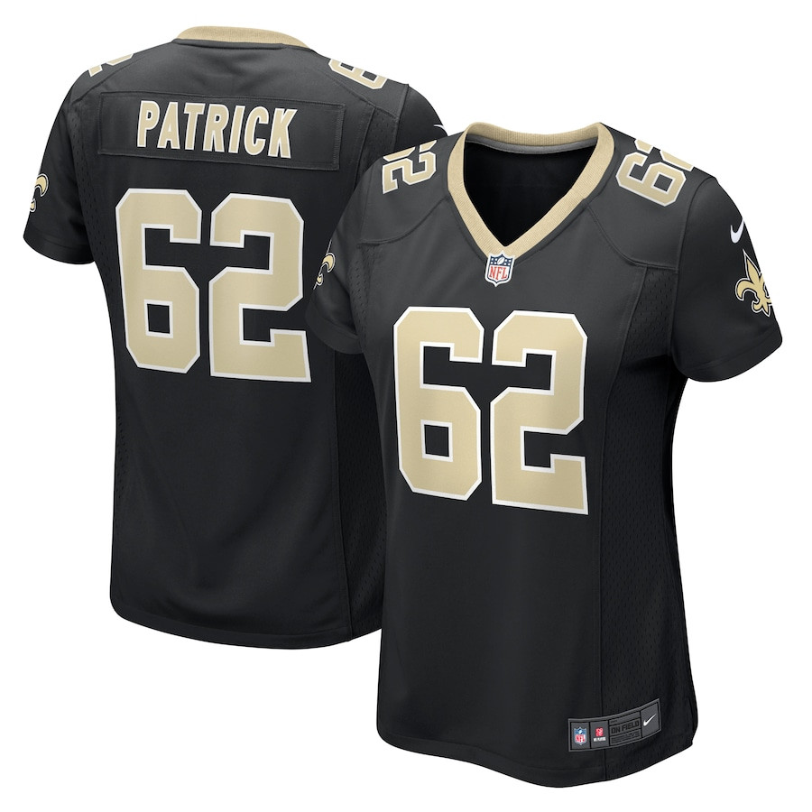 Lucas Patrick 62 New Orleans Saints Game Black NFL Jersey Women's