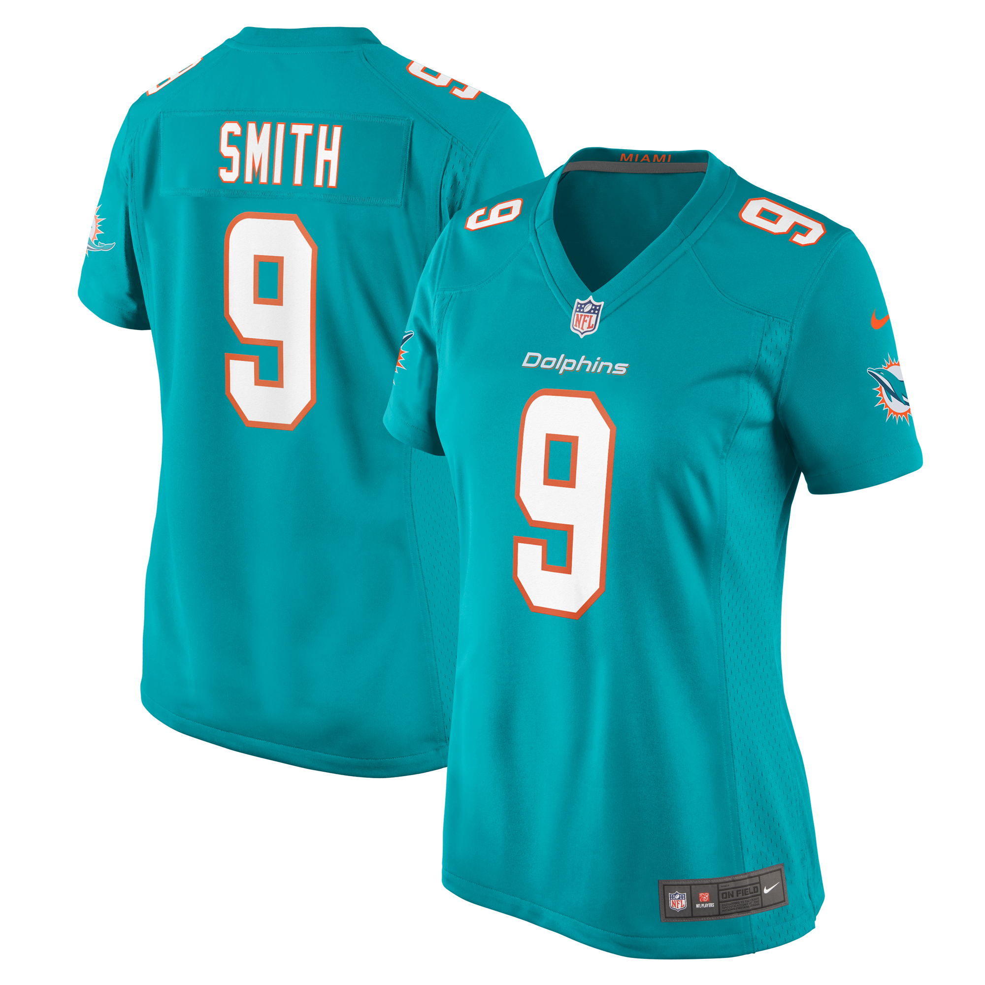 Miami Dolphins Jonnu Smith Aqua Game NFL Jersey Women's