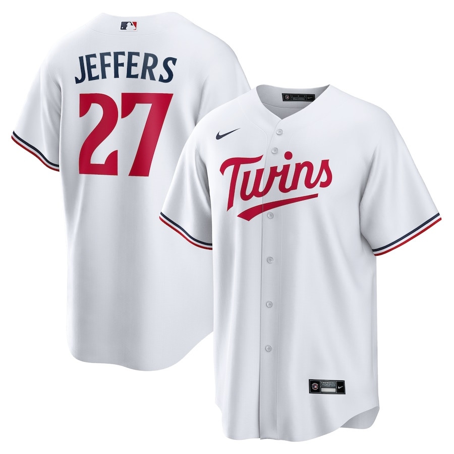 Ryan Jeffers 27 Minnesota Twins Home Player White MLB Jersey Men's