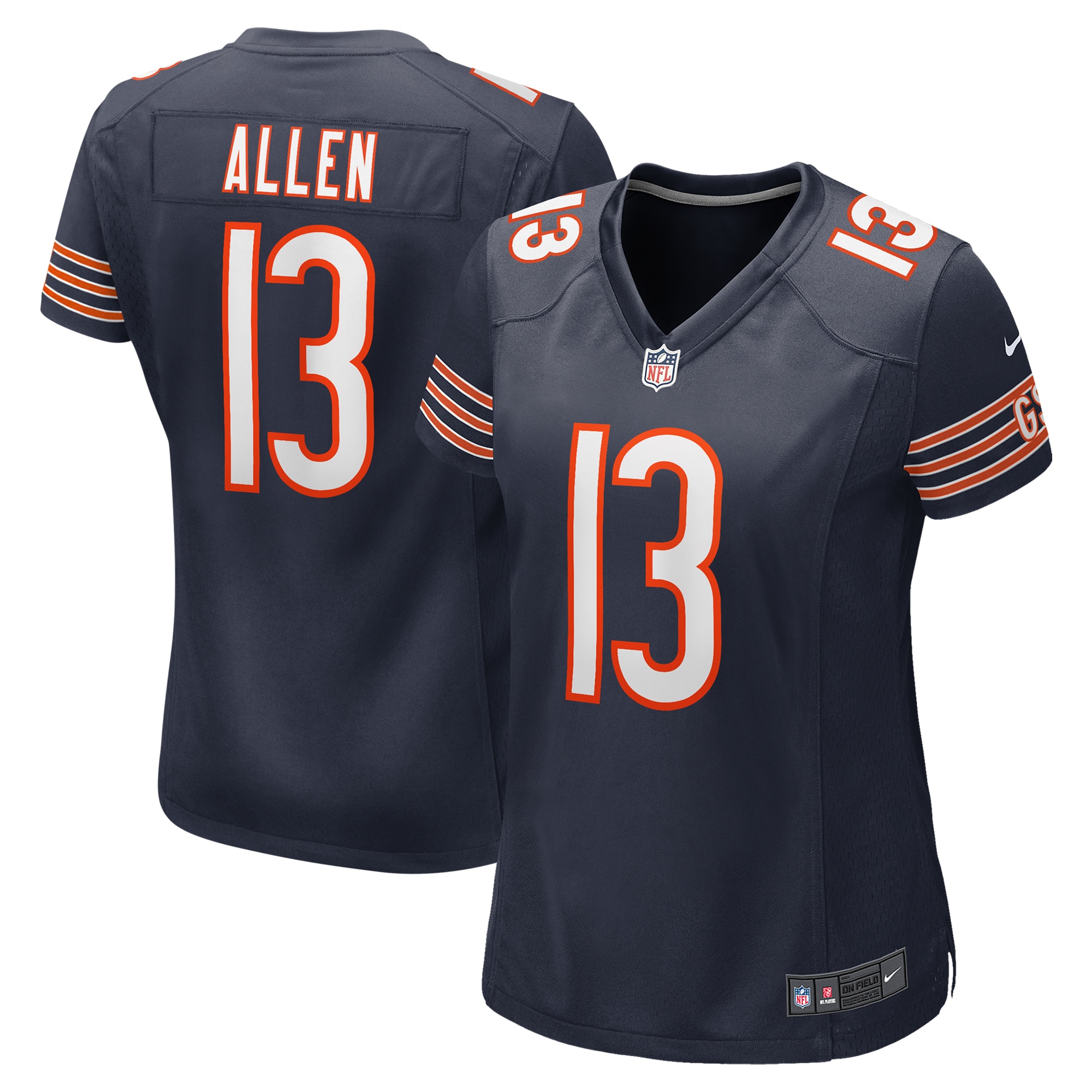 Chicago Bears Keenan Allen Navy Game NFL Jersey Women's