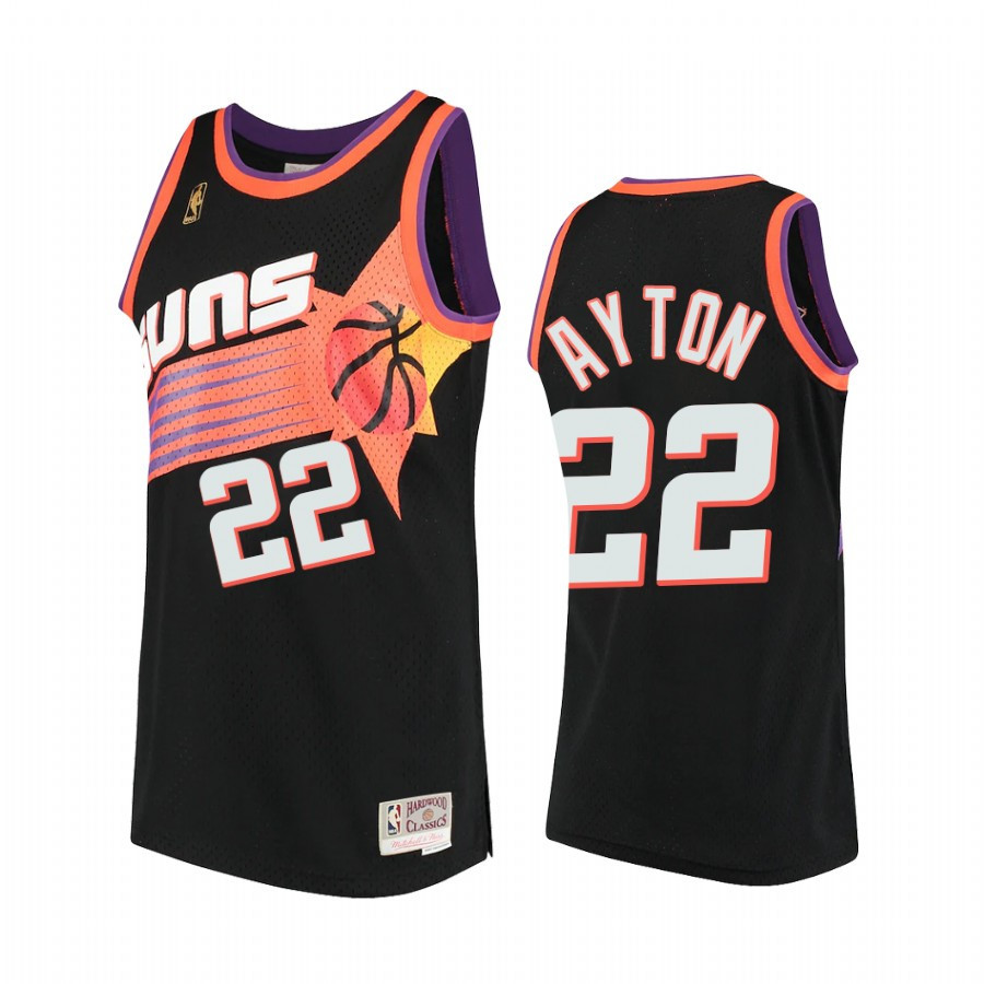 Deandre Ayton 22 Phoenix Suns Hardwood Classics Black NBA Jersey Men's