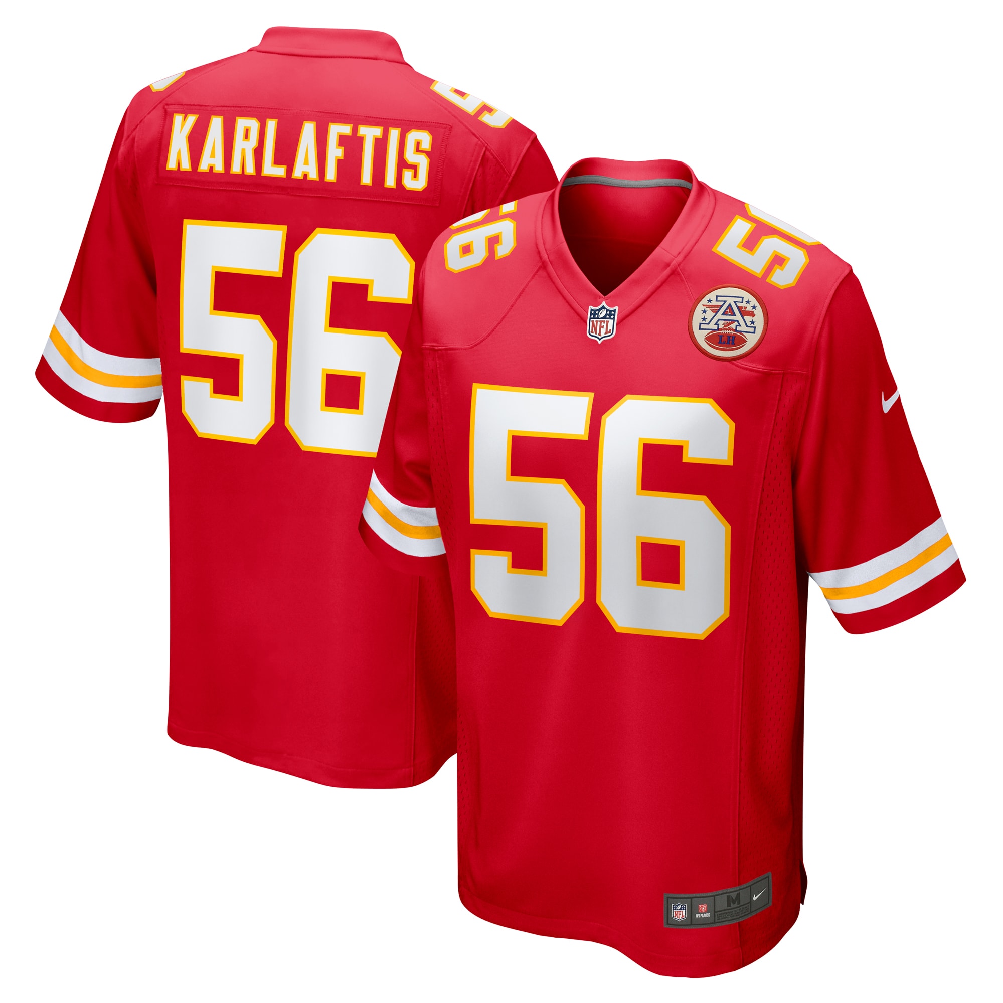 Kansas City Chiefs George Karlaftis Red Player Game NFL Jersey Men's