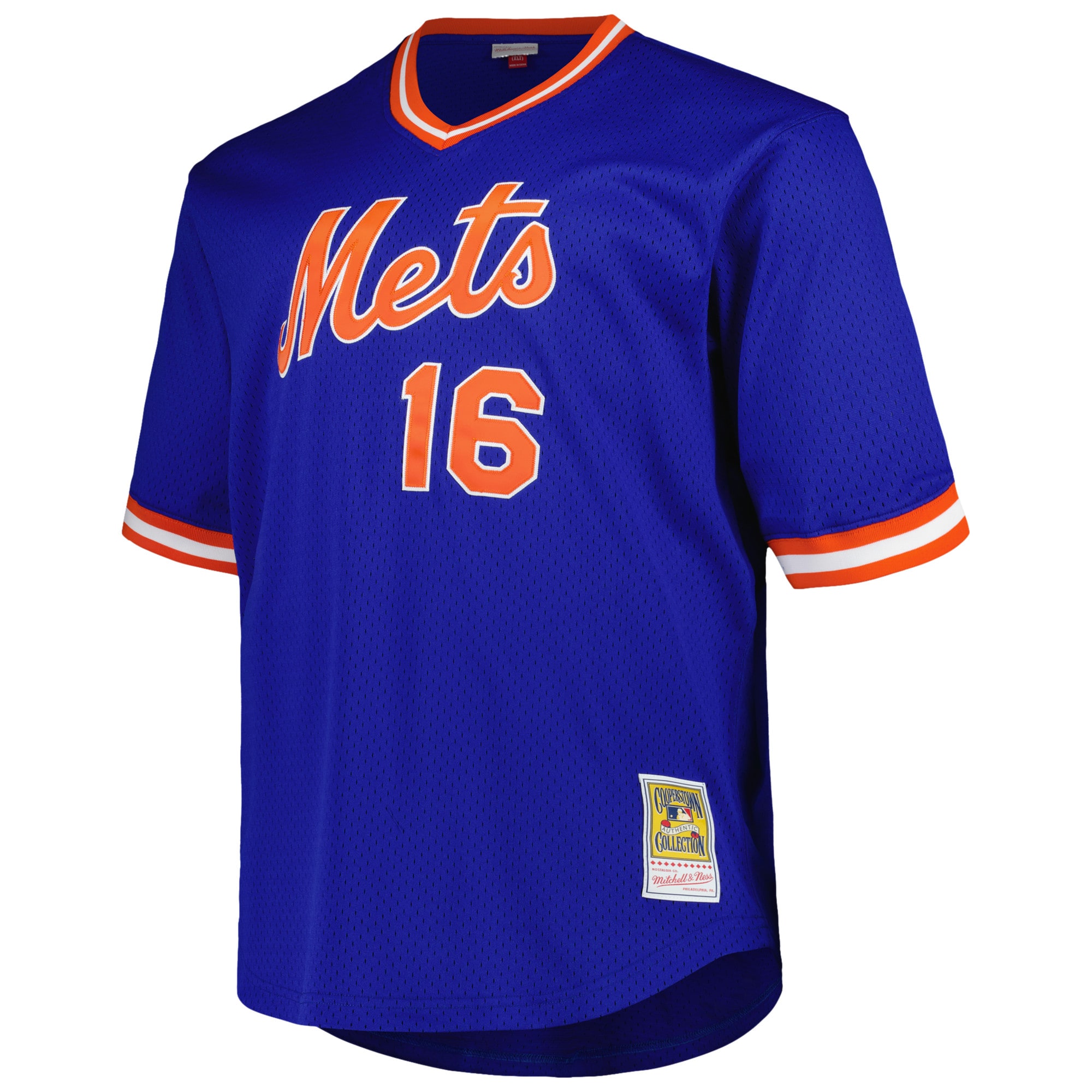 New York Mets Dwight Gooden Profile Royal Big Tall Cooperstown Collection Mesh Batting Practice MLB Jersey Men's