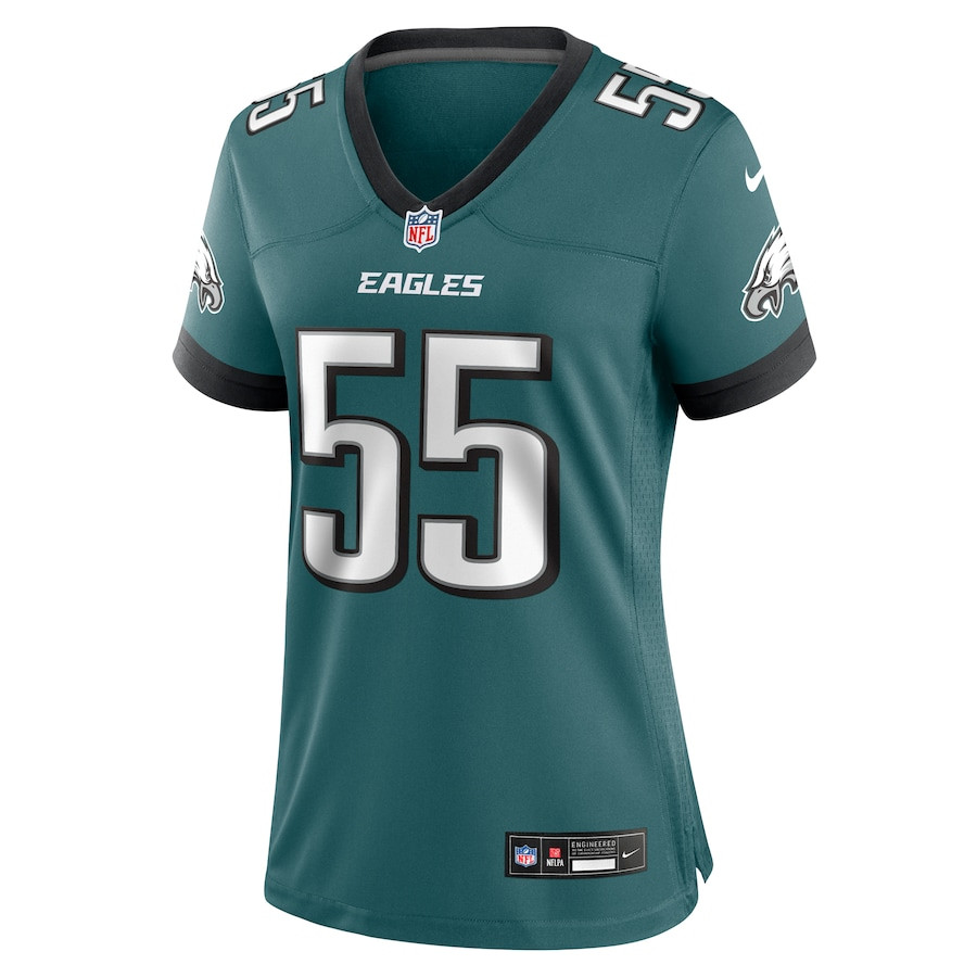 Brandon Graham 55 Philadelphia Eagles Team Game Midnight Green NFL Jersey Women's