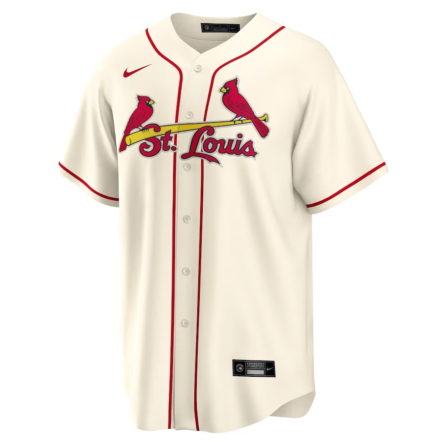 Yadier Molina 4 St. Louis Cardinals Alternate Cream MLB Jersey Men's