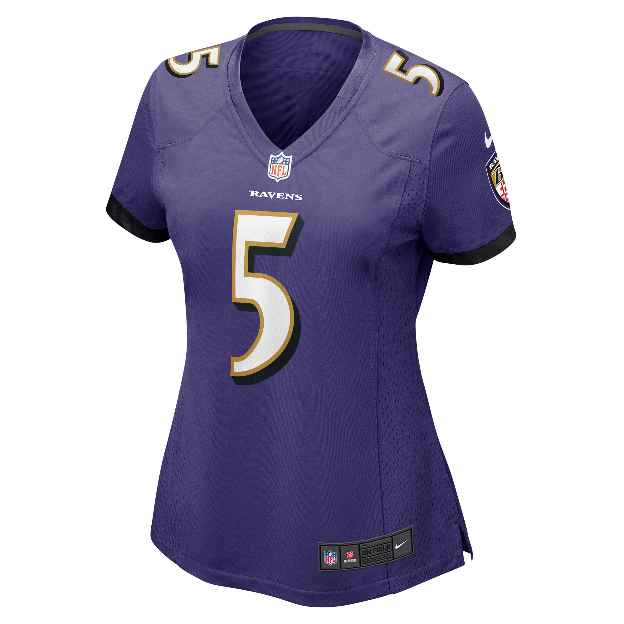Baltimore Ravens Jalyn Armour-Davis Purple Game Player NFL Jersey Women's