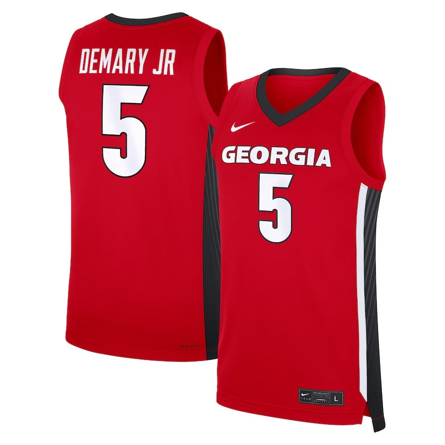 Silas Demary Jr 5 Georgia Bulldogs NIL Player Red NCAA Jersey Men's