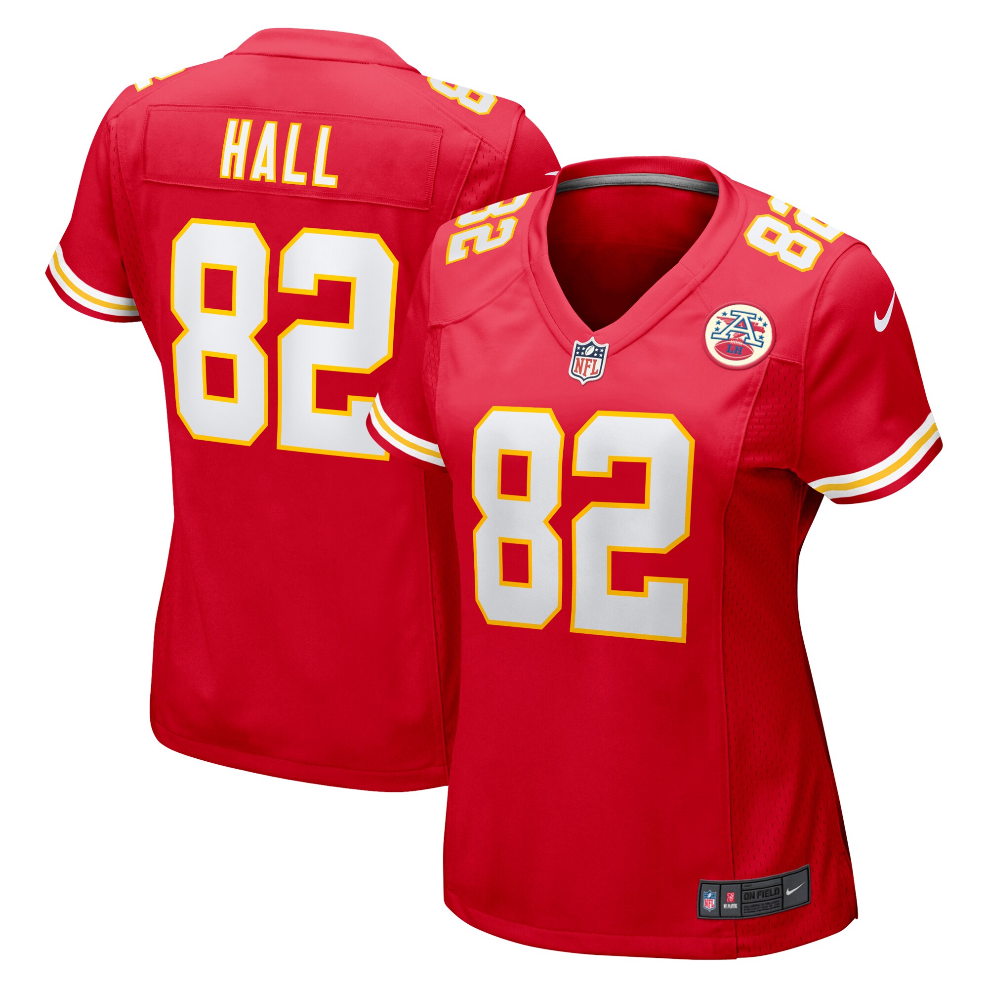 Kansas City Chiefs Dante Hall Red Retired Player Game NFL Jersey Women's