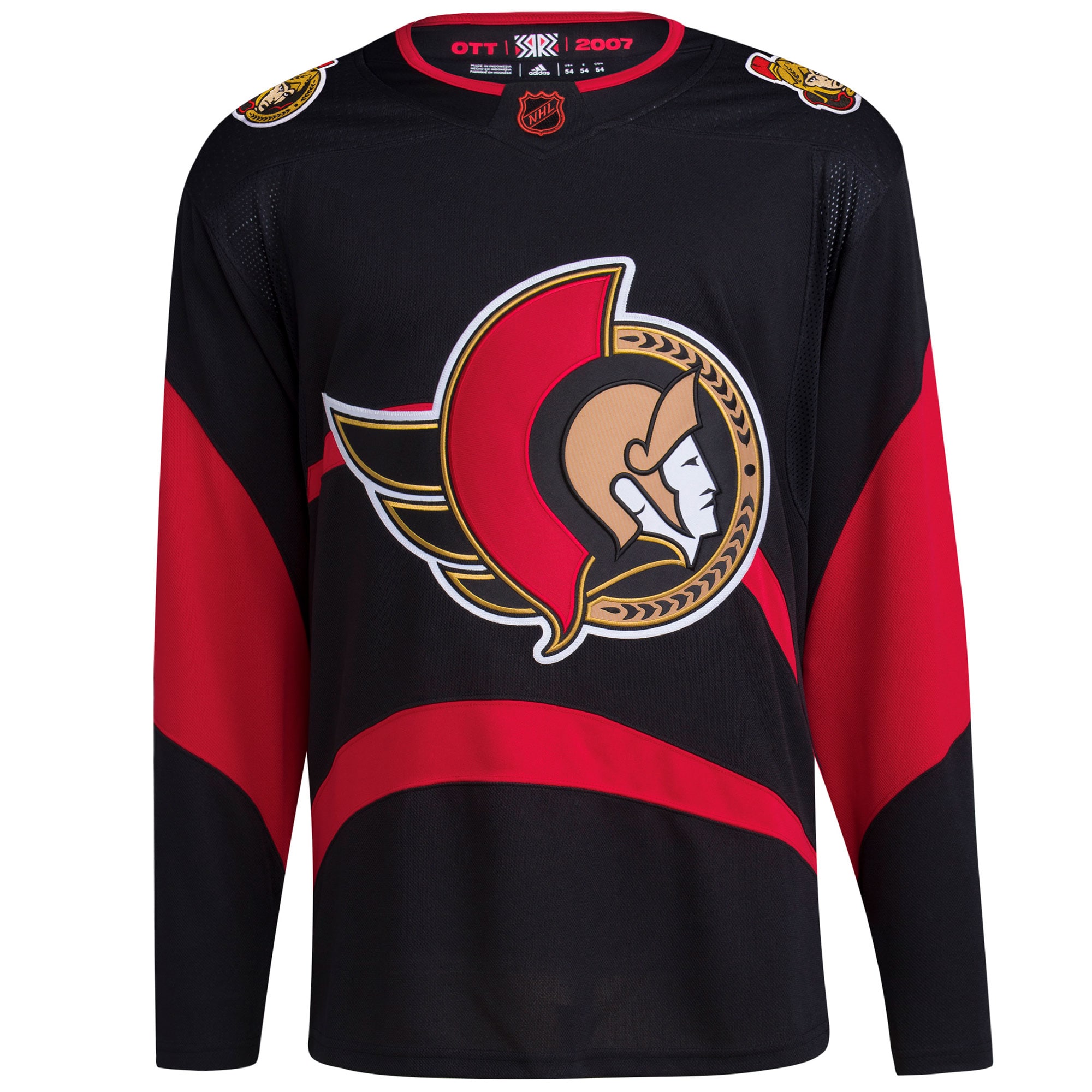 Ottawa Senators Black Reverse Retro 2.0 Blank NHL Jersey Men's