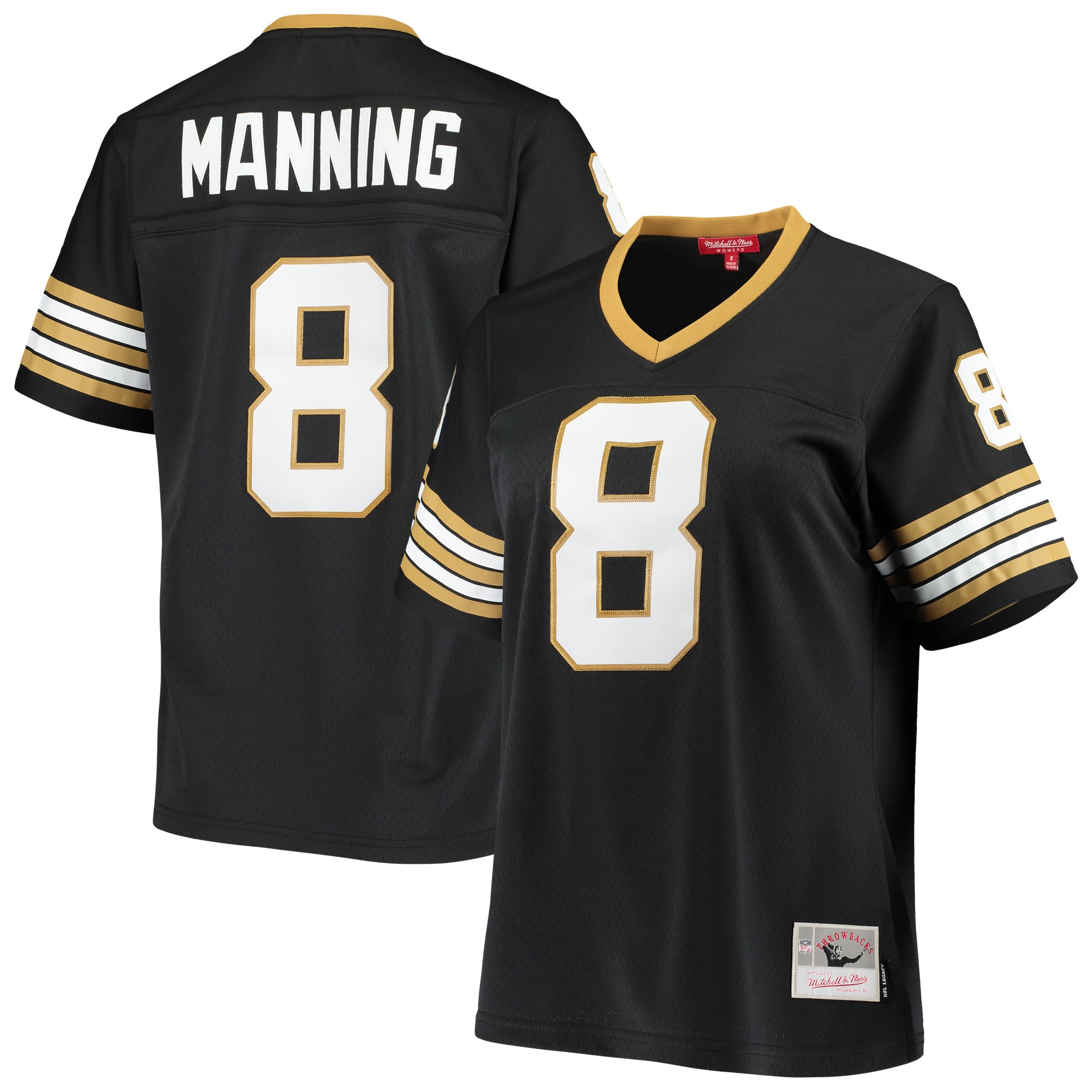 New Orleans Saints Archie Manning Mitchell Ness Black 1979 Legacy NFL Jersey Women's