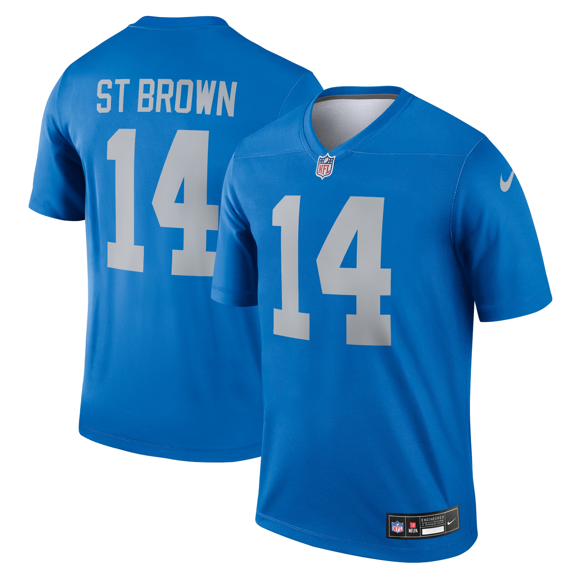 Detroit Lions Amon-Ra St. Brown Blue Alternate Legend Player Performance Top NFL Jersey Men's
