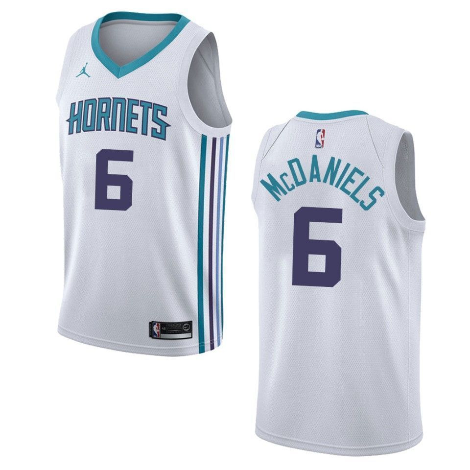 Charlotte Hornets 6 Jalen Mcdaniels Association Swingman White NBA Jersey Men's