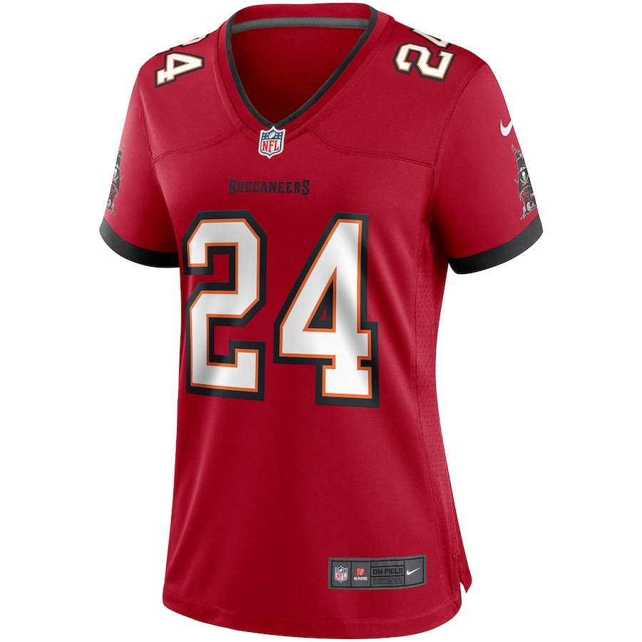 Cadillac Williams 24 Tampa Bay Buccaneers Game Retired Red NFL Jersey Women's