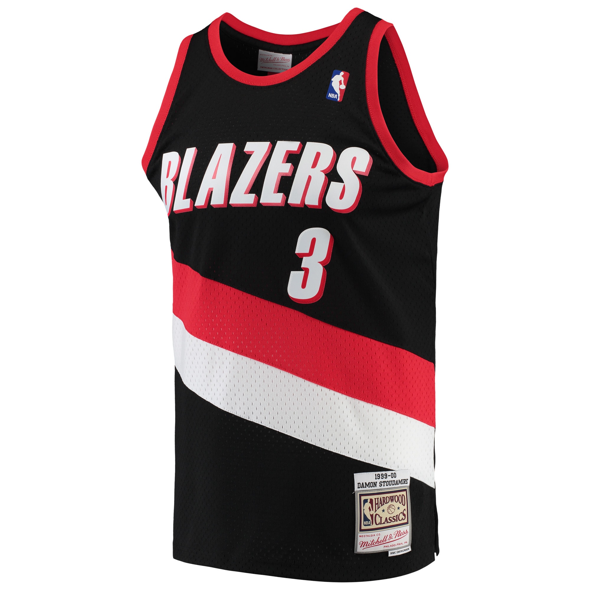 Damon Stoudamire Portland Trail Blazers Mitchell Ness Hardwood Classics Swingman Black NBA Jersey Men's