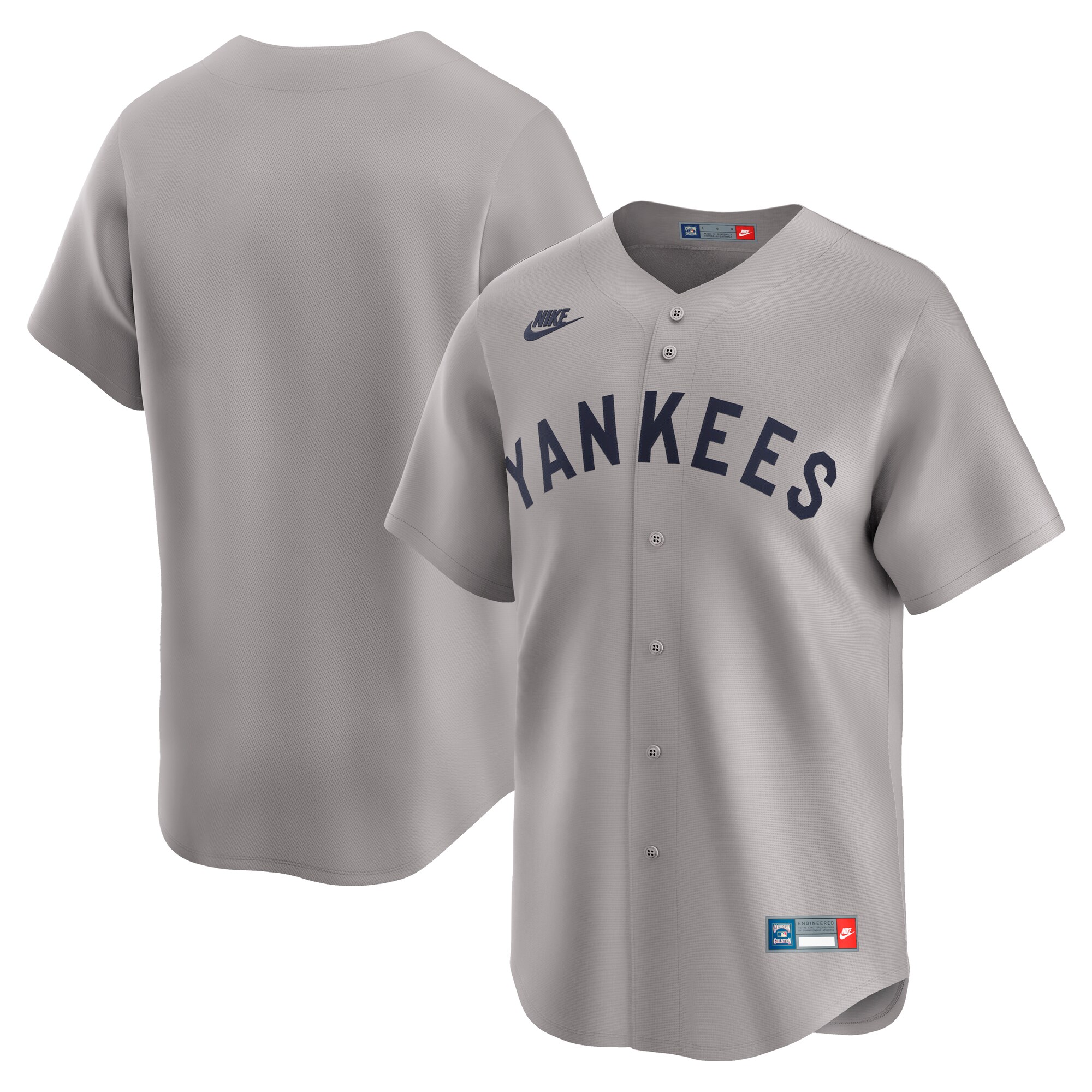 New York Yankees Gray Throwback Cooperstown Collection Limited MLB Jersey Men's