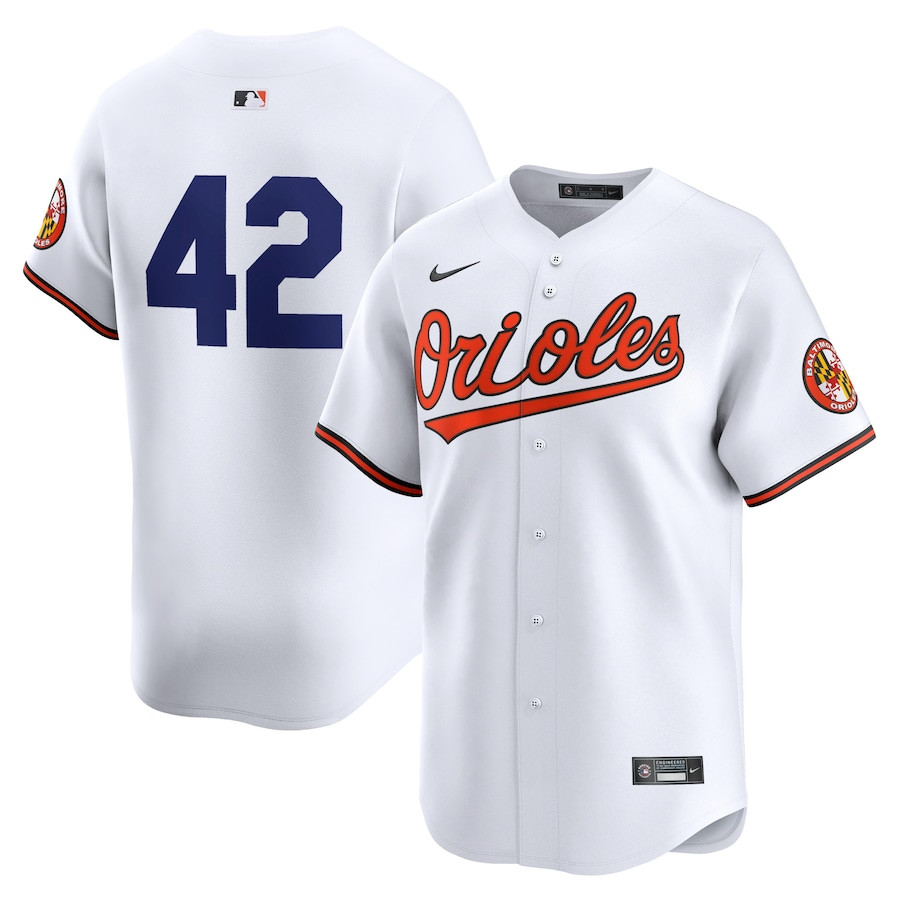 Baltimore Orioles 2024 Jackie Robinson Day Home Limited White MLB Jersey Men's