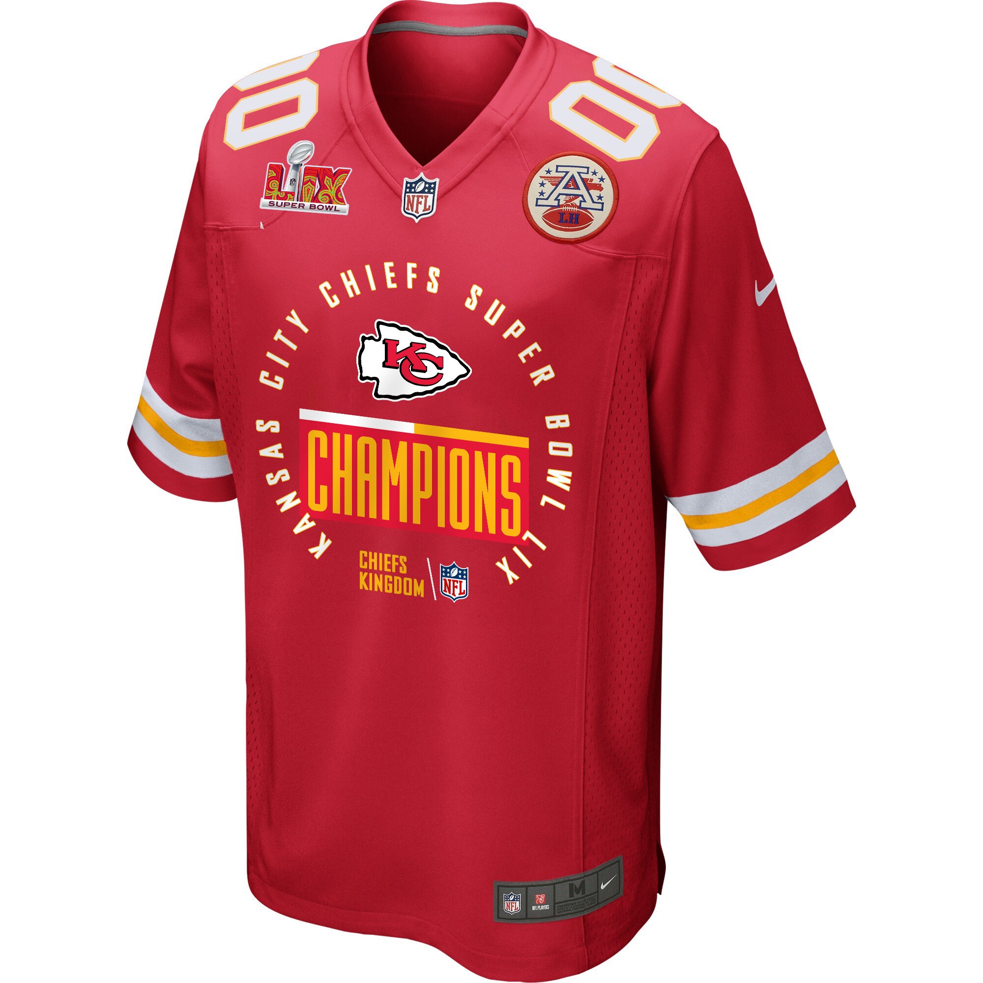 Kansas City Chiefs Super Bowl LIX Champions Game Custom Red NFL Jersey Men's
