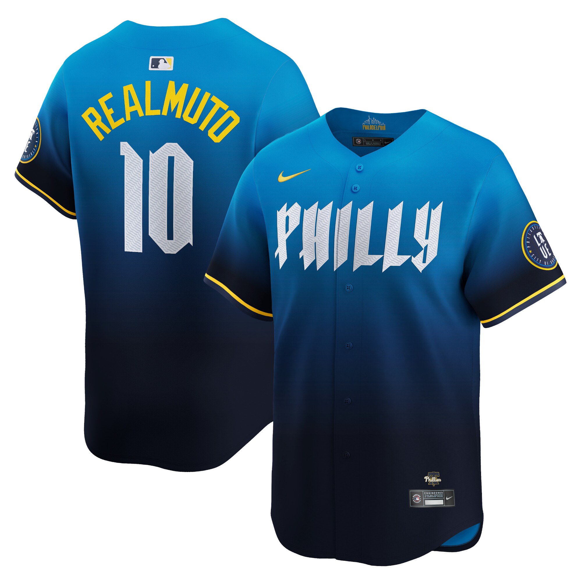 Philadelphia Phillies J.T. Realmuto Blue 2024 City Connect Limited Player MLB Jersey Men's