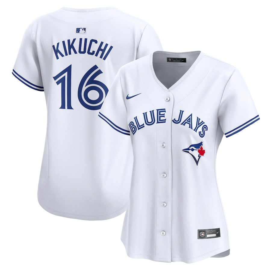 Yusei Kikuchi 16 Toronto Blue Jays Home Limited Player White MLB Jersey Women's