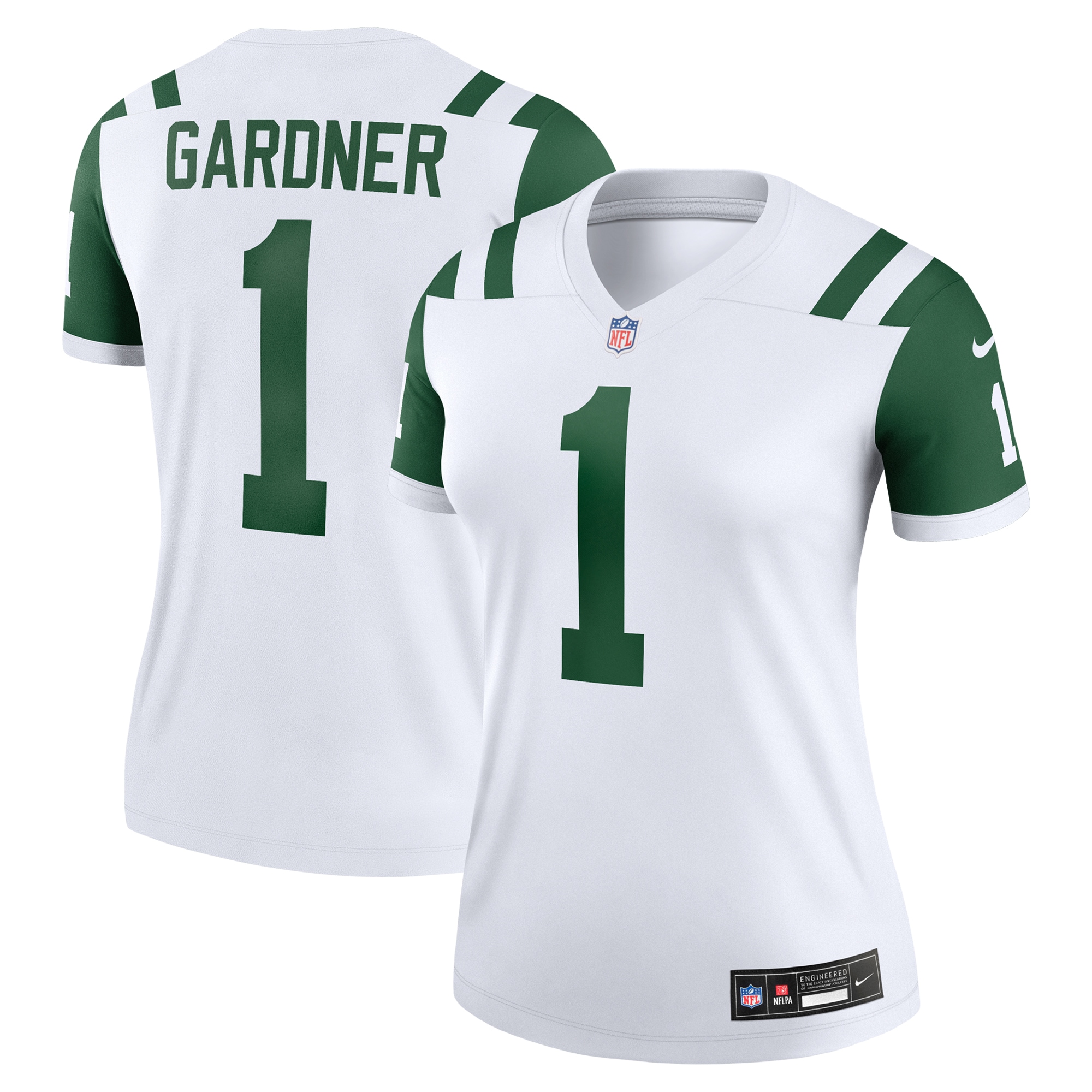 New York Jets Ahmad Sauce Gardner Classic Alternate White Alternate Legend Player Performance Top NFL Jersey Women's