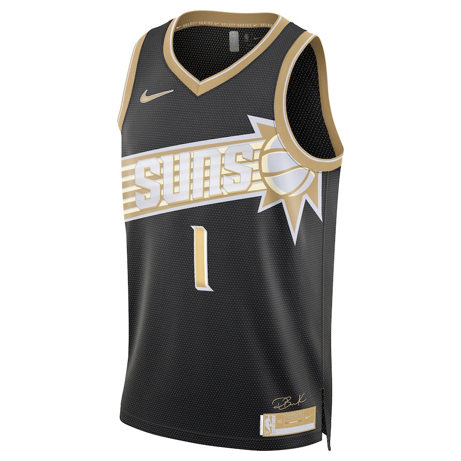 Devin Booker 1 Phoenix Suns Unisex Select Series Swingman Black NBA Jersey Unisex
