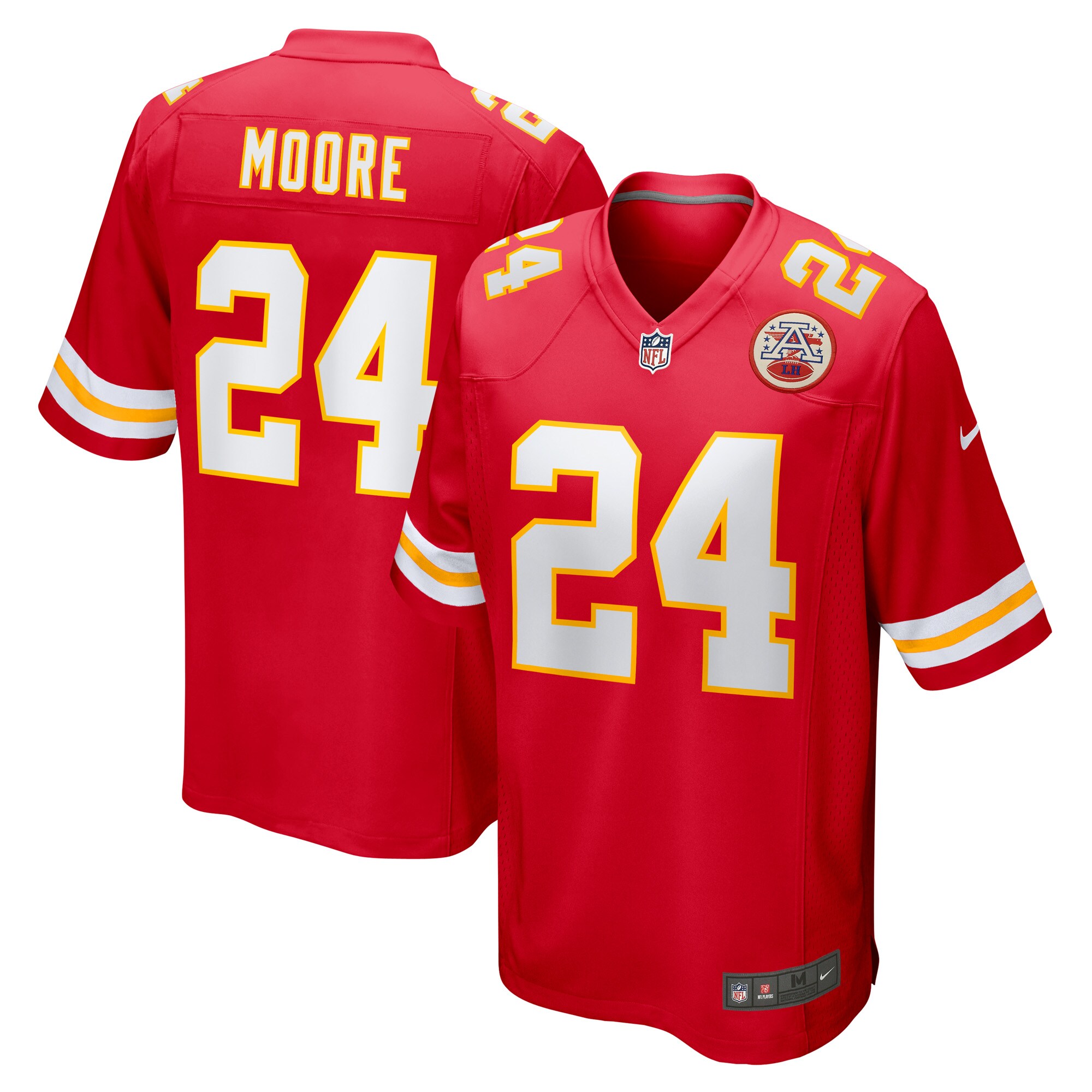 Kansas City Chiefs Skyy Moore Red Game Player NFL Jersey Men's