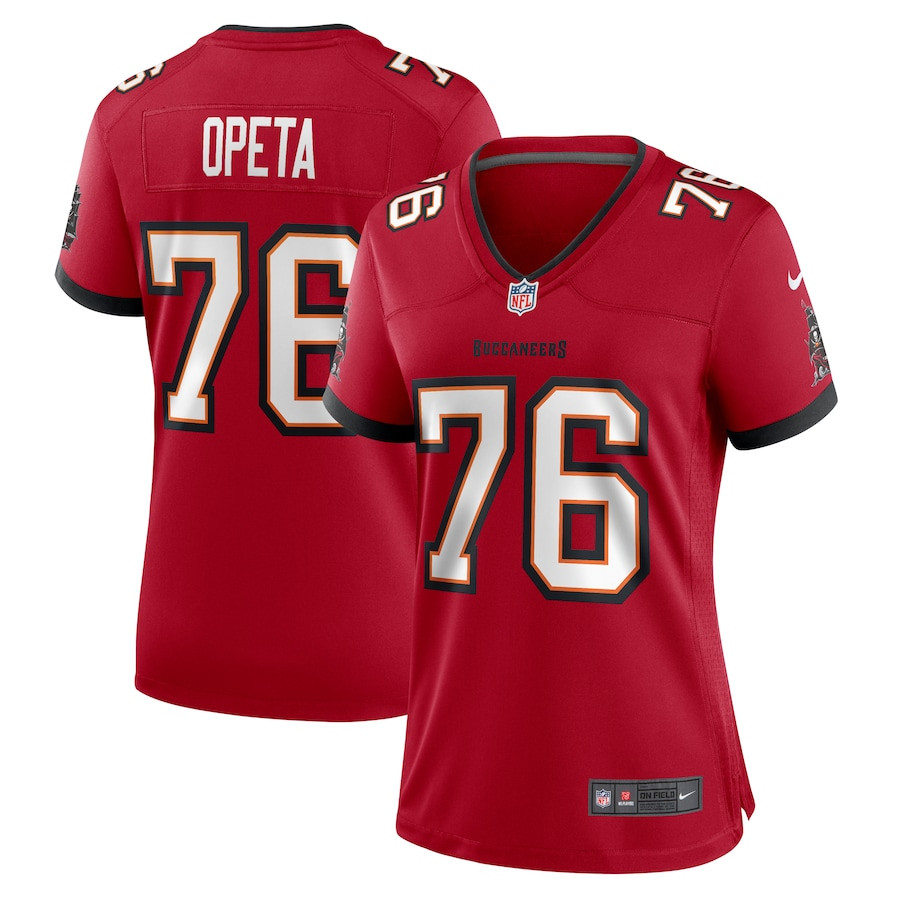 Iosua Opeta 76 Tampa Bay Buccaneers Game Red NFL Jersey Women's