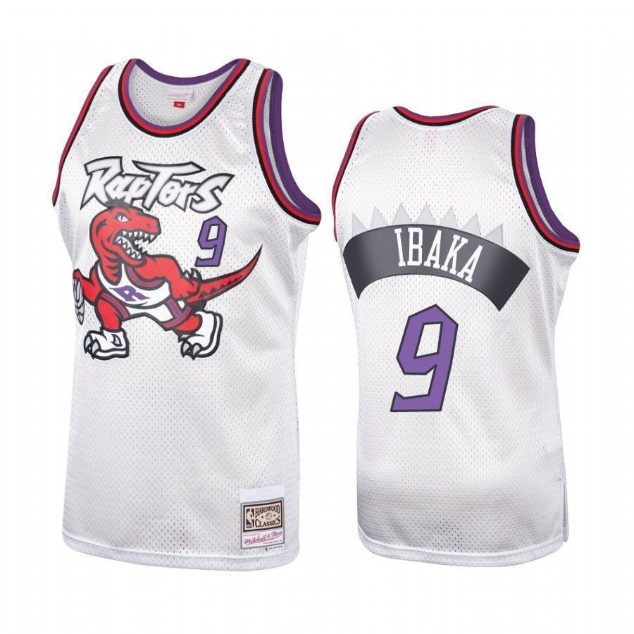 Toronto Raptors Serge Ibaka Platinum Hardwood Classics 9 NBA Jersey Men's