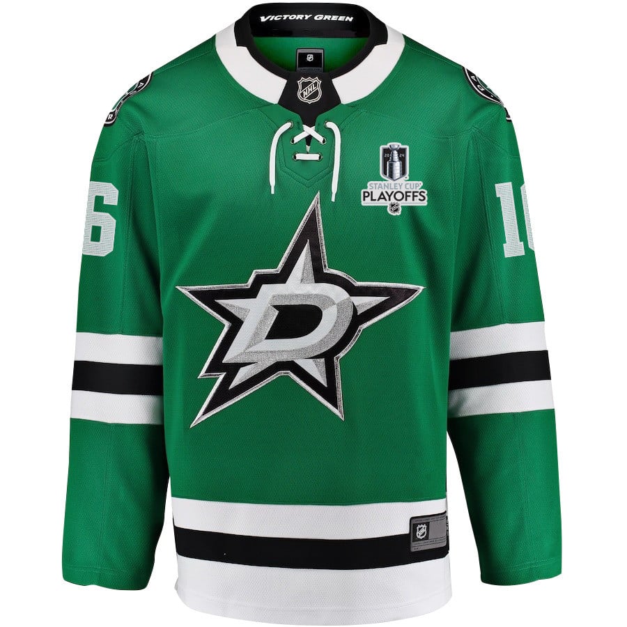 Joe Pavelski 16 Dallas Stars 2024 Playoffs Patch Home Green NHL Jersey Men's