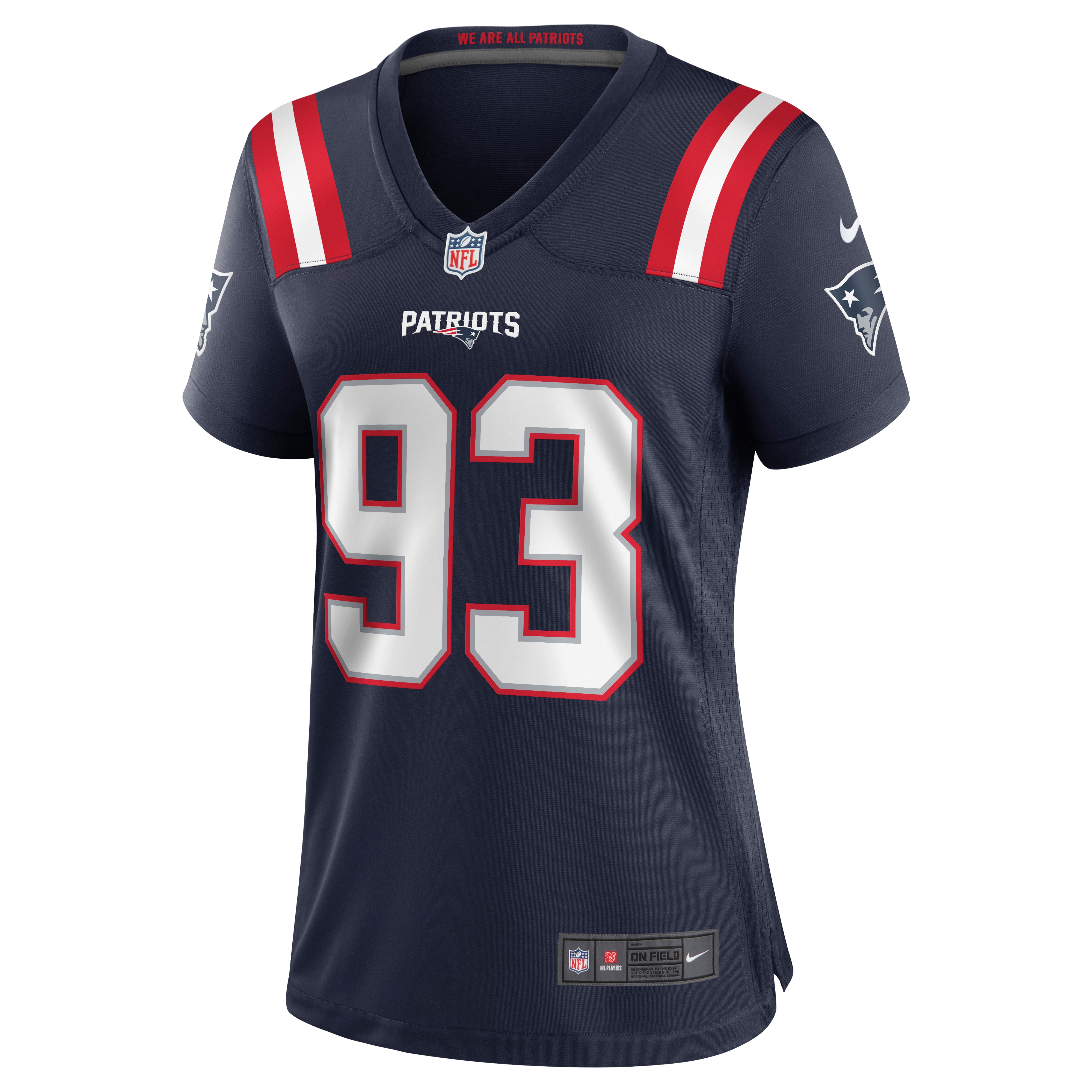 New England Patriots Lawrence Guy Navy Game NFL Jersey Women's