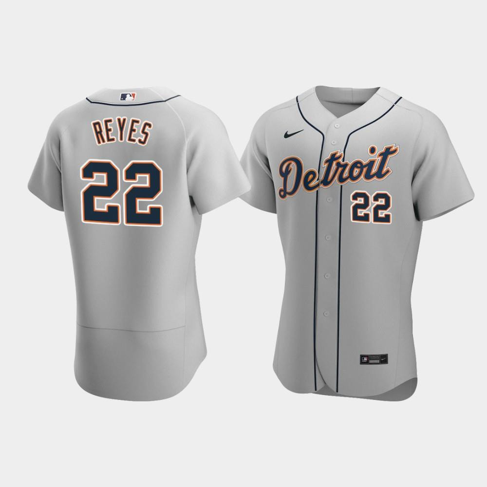 Victor Reyes 22 Detroit Tigers Gray Road MLB Jersey Men's