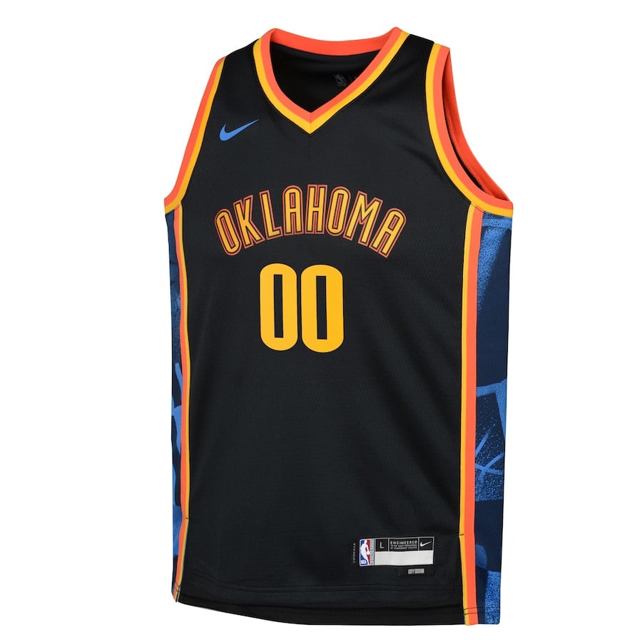 Oklahoma City Thunder 2024/25 Swingman Custom City Edition Black NBA Jersey Youth