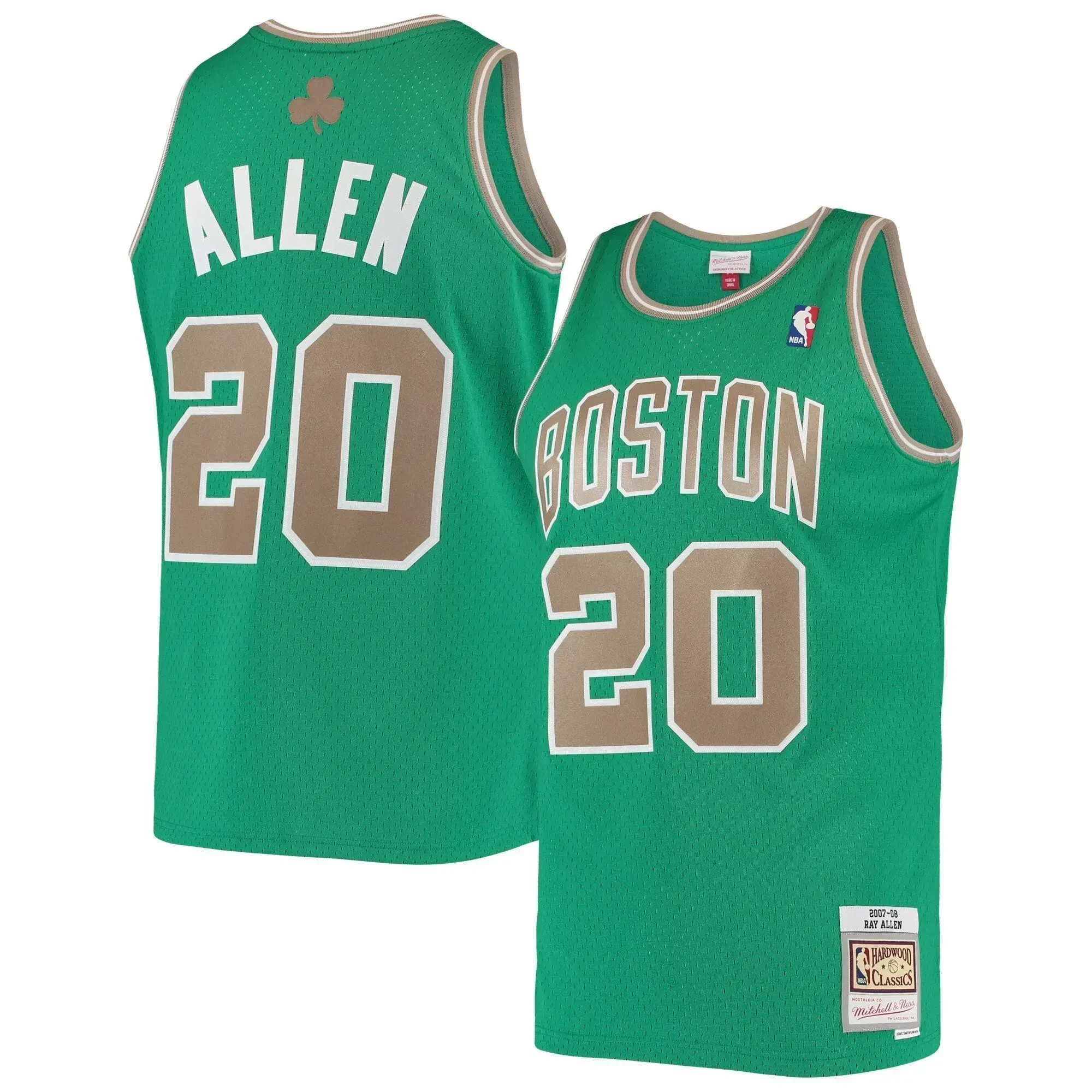 Ray Allen Boston Celtics Mitchell Ness Hardwood Classics Swingman Kelly Green NBA Jersey Men's