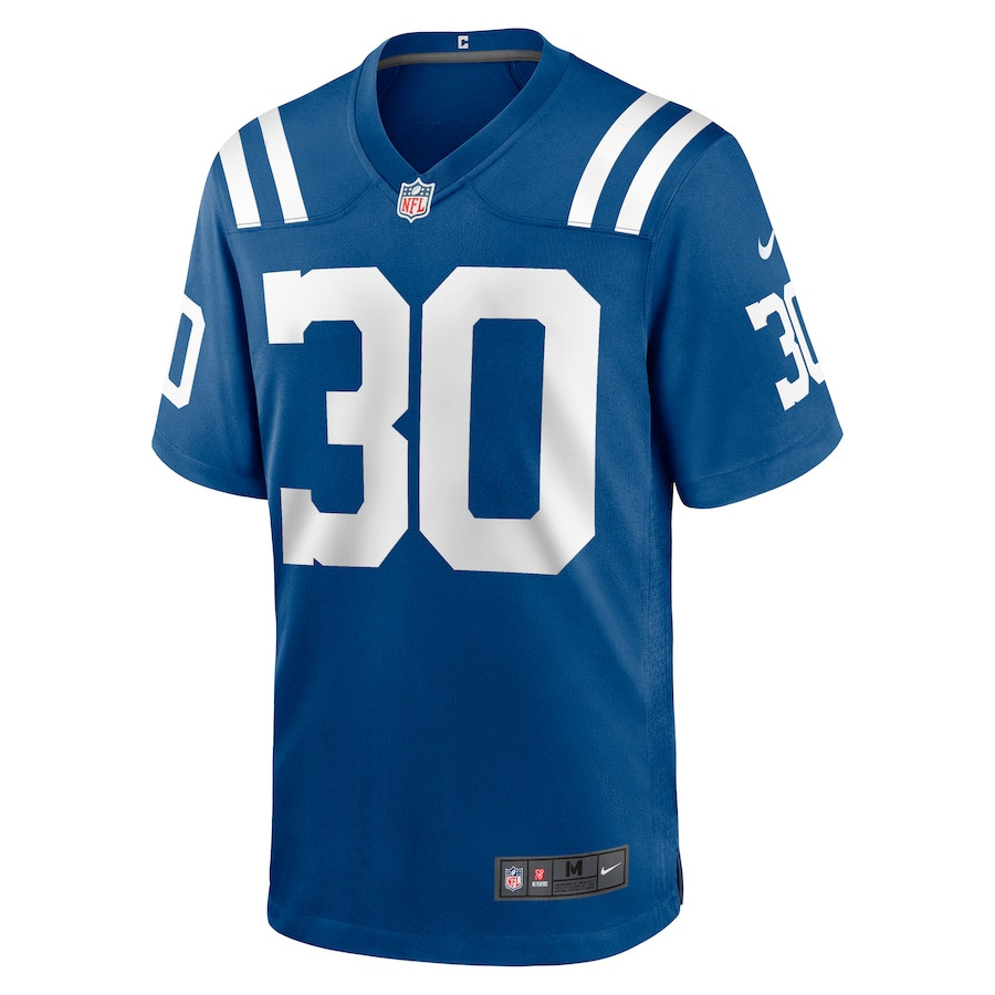 Jaylin Simpson 30 Indianapolis Colts Game Royal NFL Jersey Men's