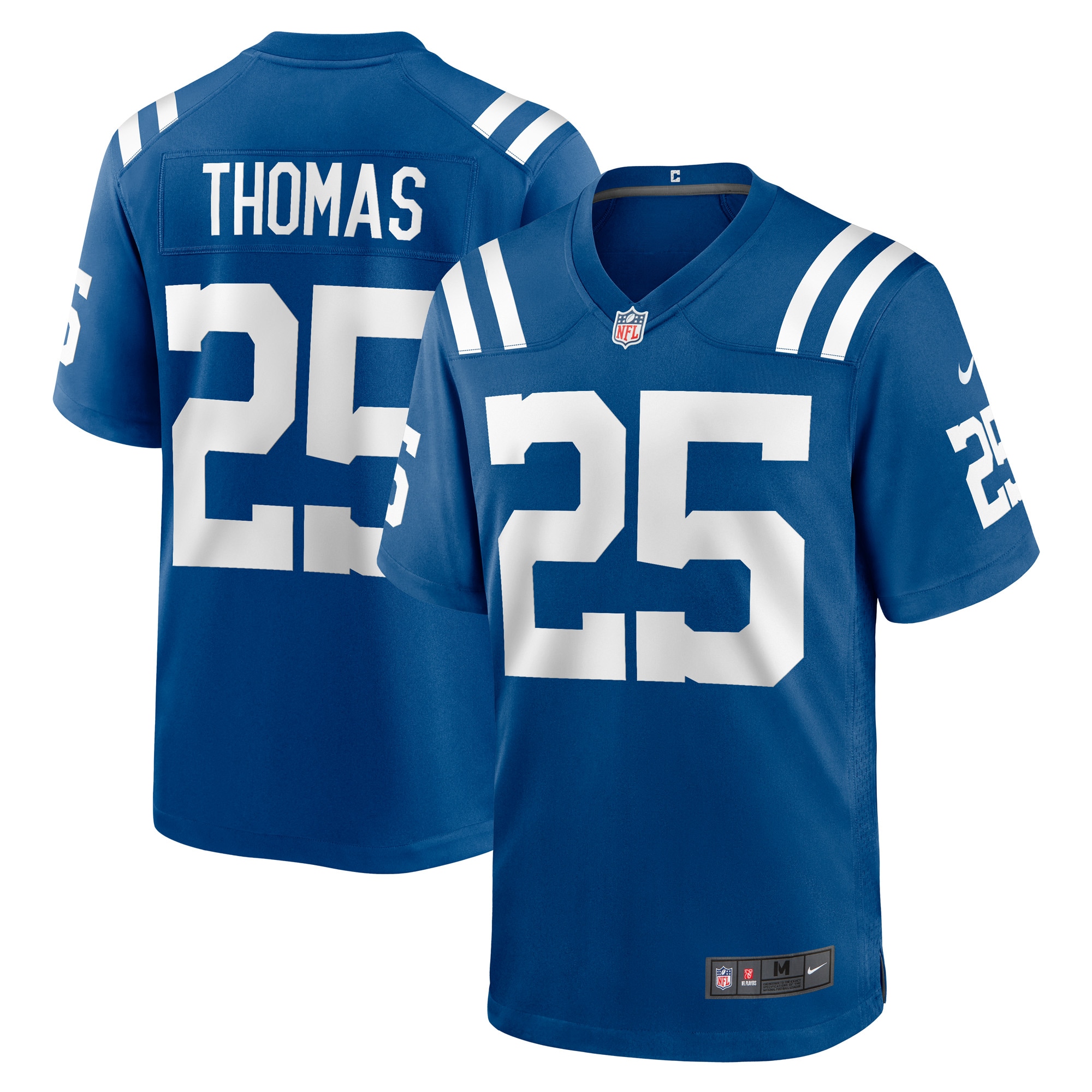 Indianapolis Colts Rodney Thomas Royal Player Game NFL Jersey Men's