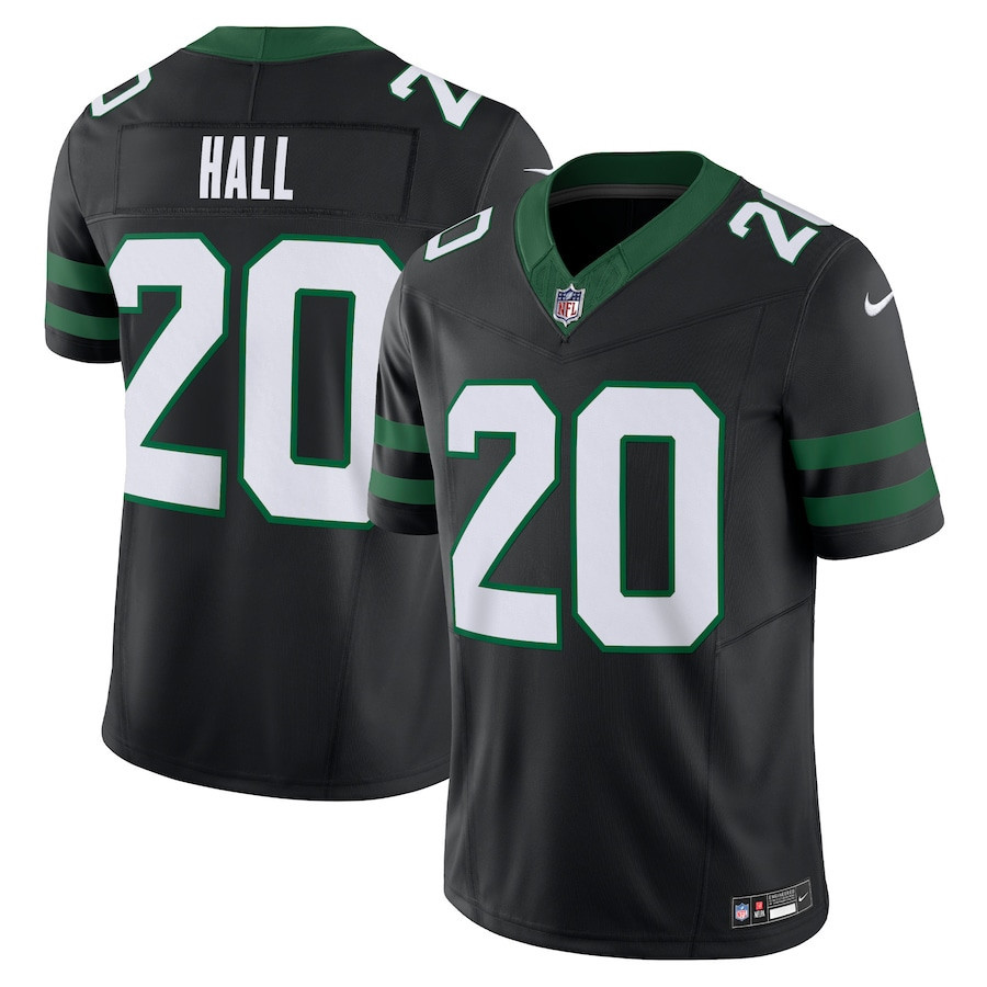 Breece Hall 20 New York Jets Alternate Vapor F.U.S.E. Limited Legacy Black NFL Jersey Men's
