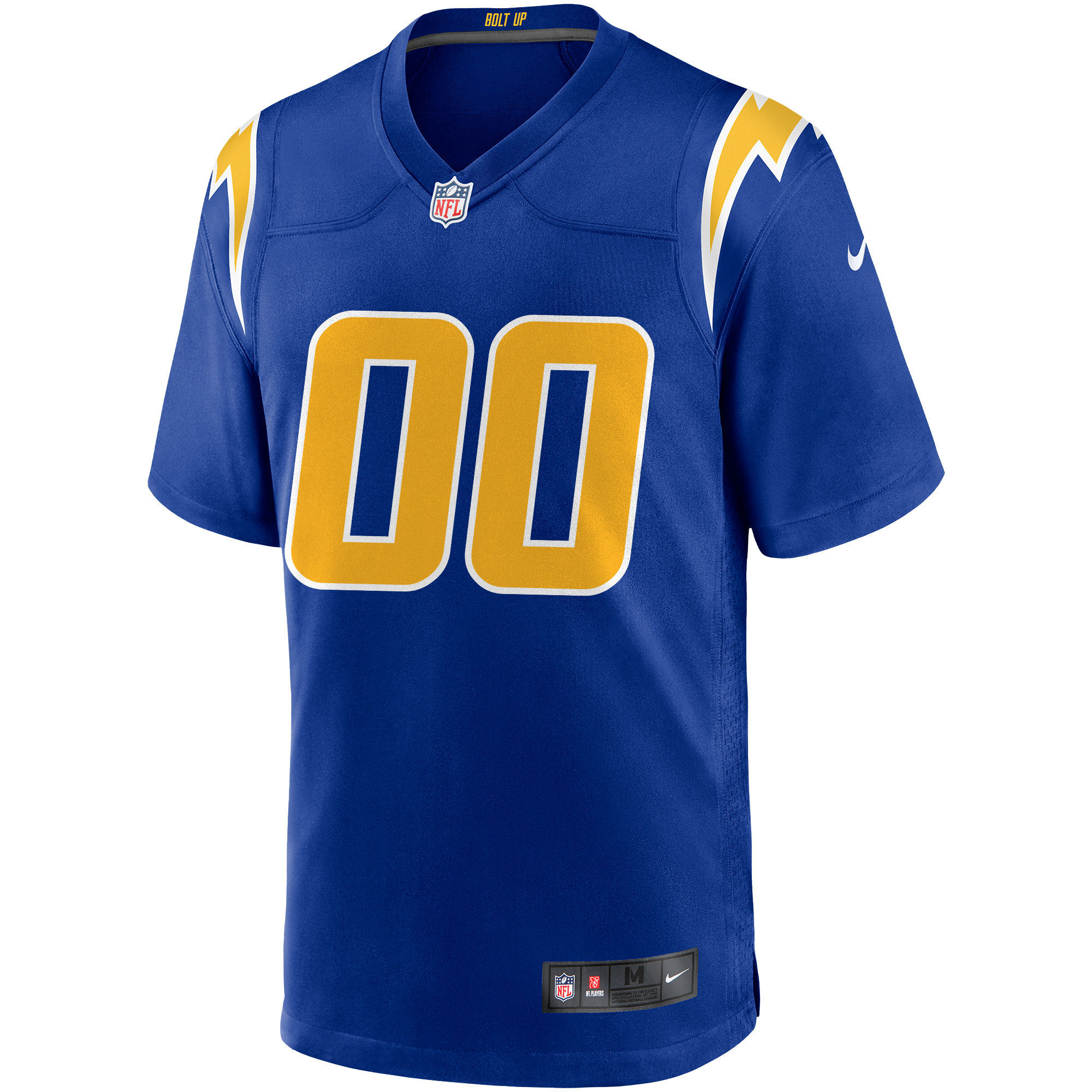 Los Angeles Chargers Royal Alternate Custom Game NFL Jersey Men's