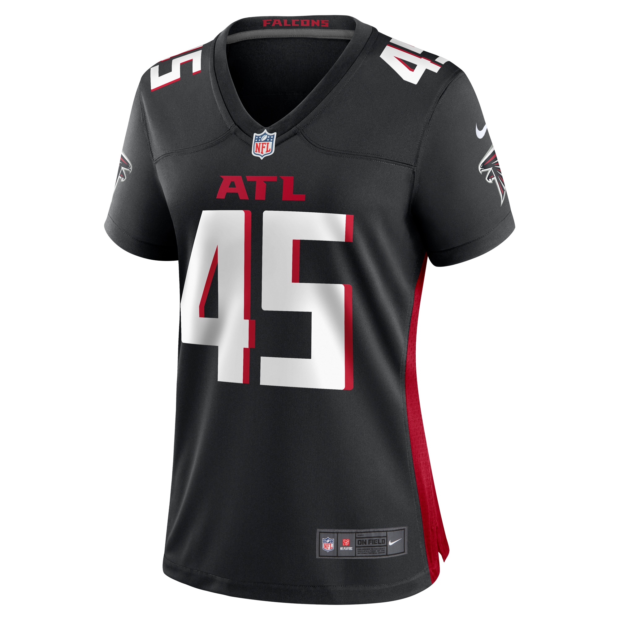 Atlanta Falcons Donavan Mutin Black Game NFL Jersey Women's