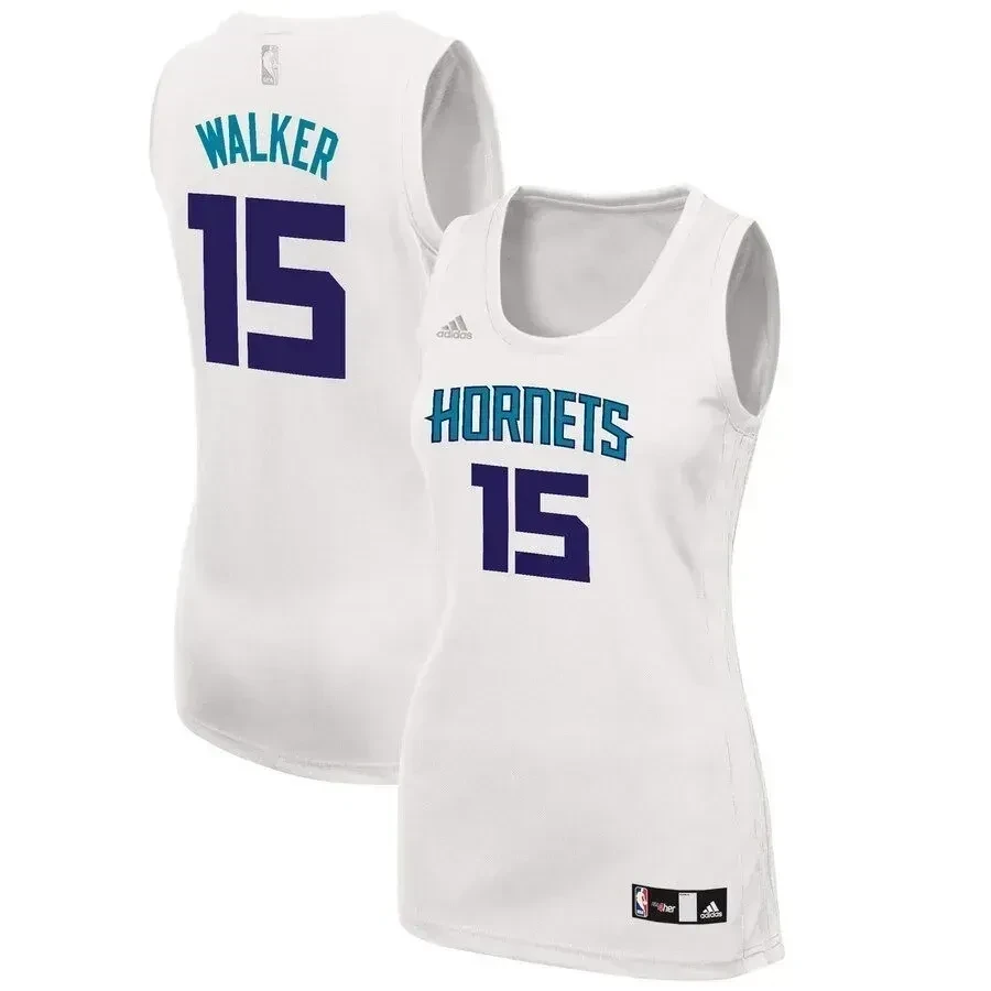 Kemba Walker Charlotte Hornets Fashion White NBA Jersey Women's