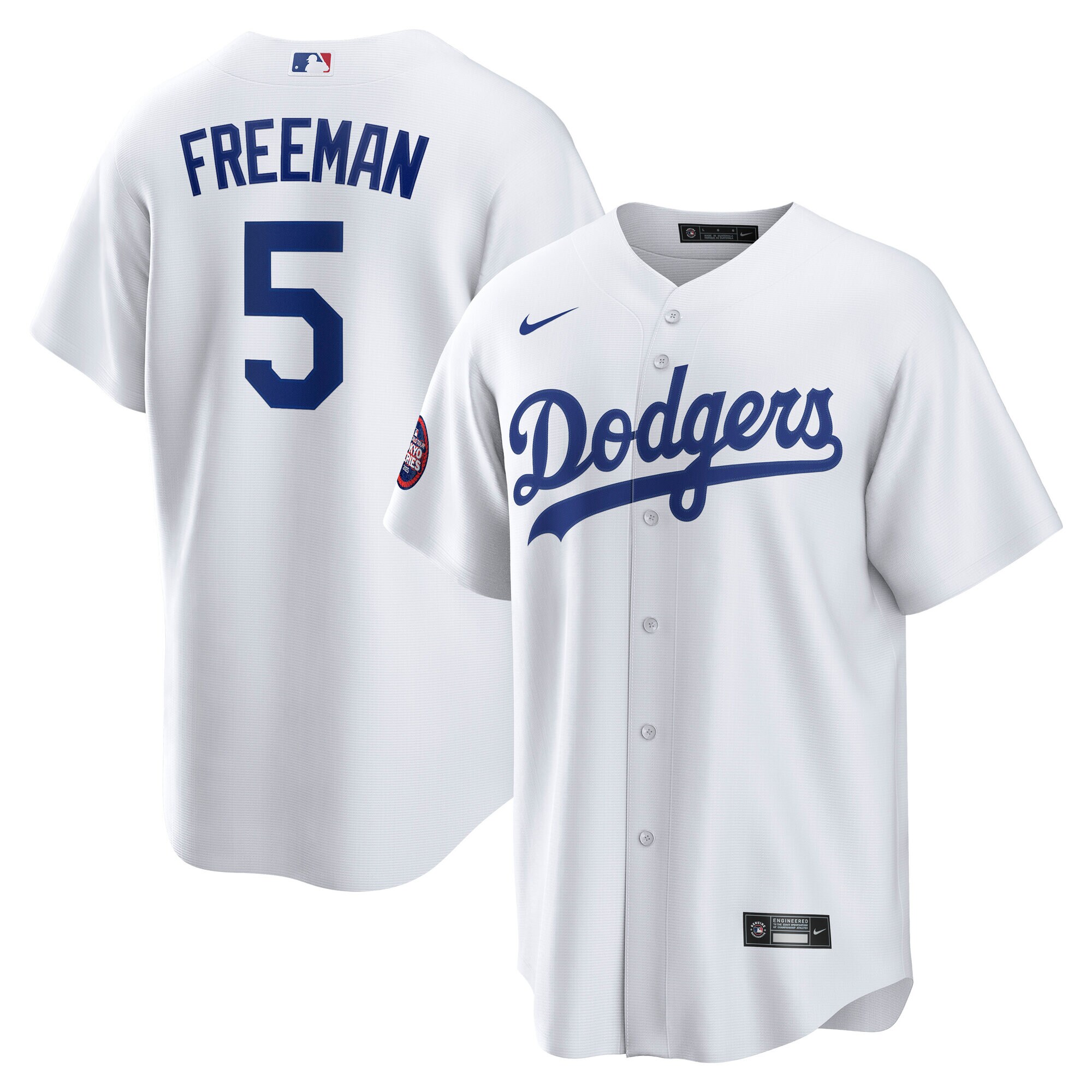Los Angeles Dodgers Freddie Freeman White 2025 World Tour: Tokyo Series Home Player MLB Jersey Men's