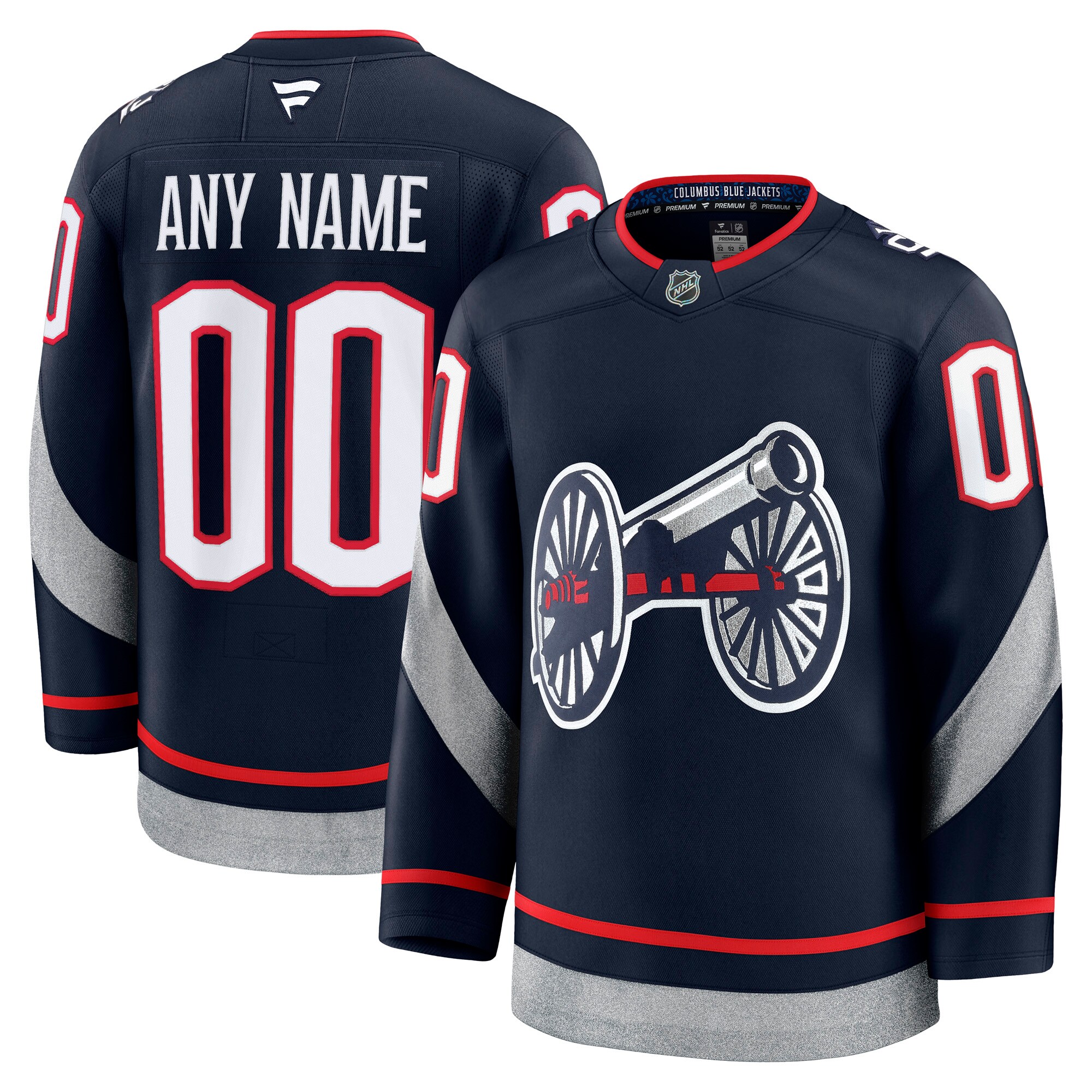Columbus Blue Jackets Navy 2025 Stadium Series Premium Custom NHL Jersey Men's